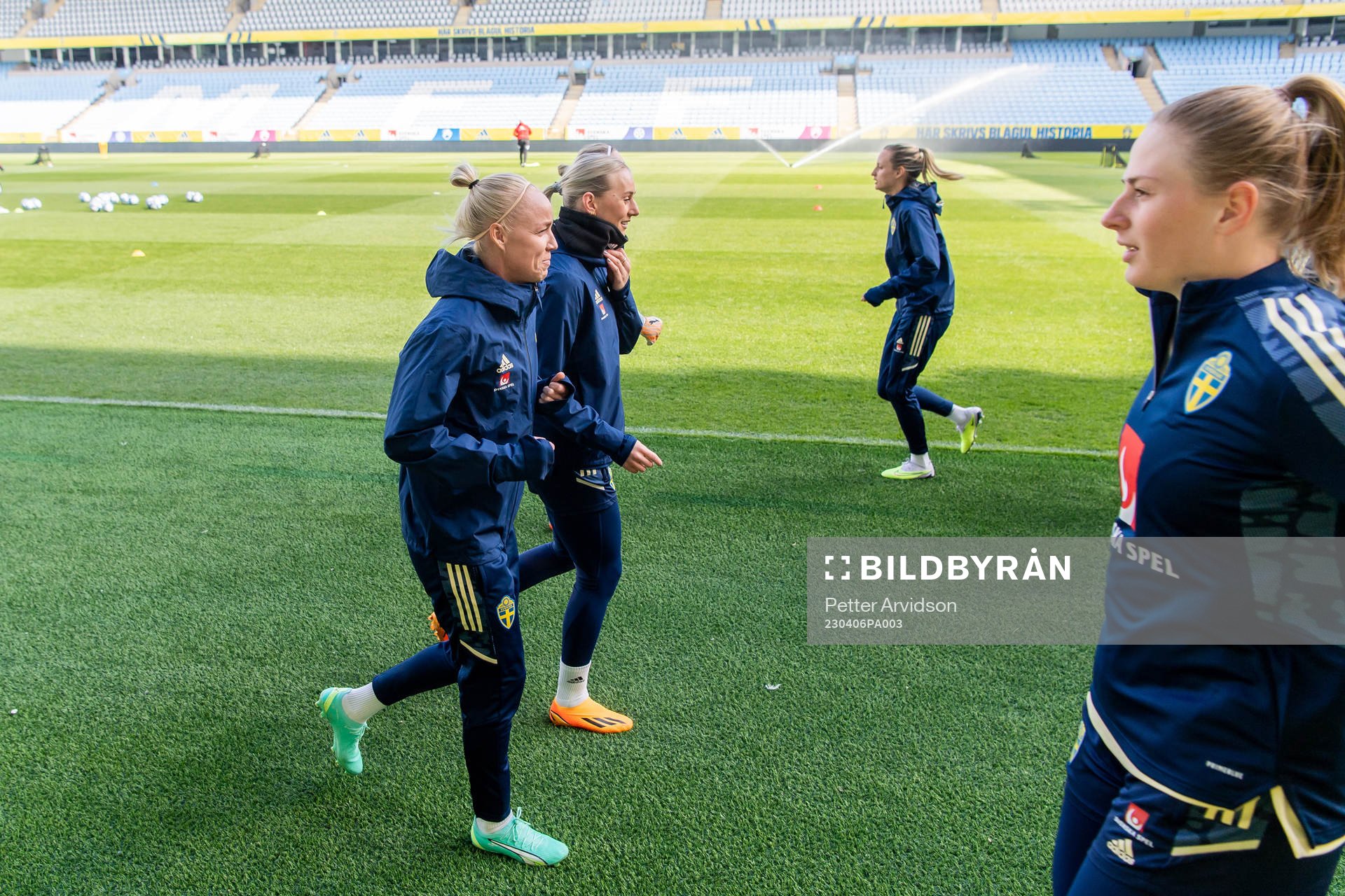 Caroline Seger and Stina Blackstenius