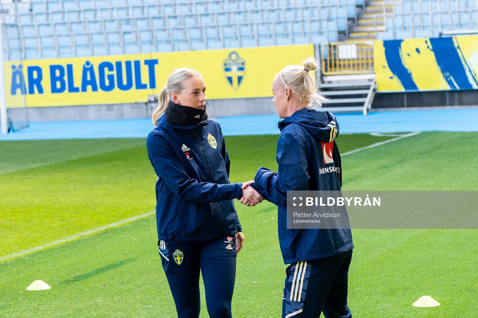 Stina Blackstenius and Caroline Seger