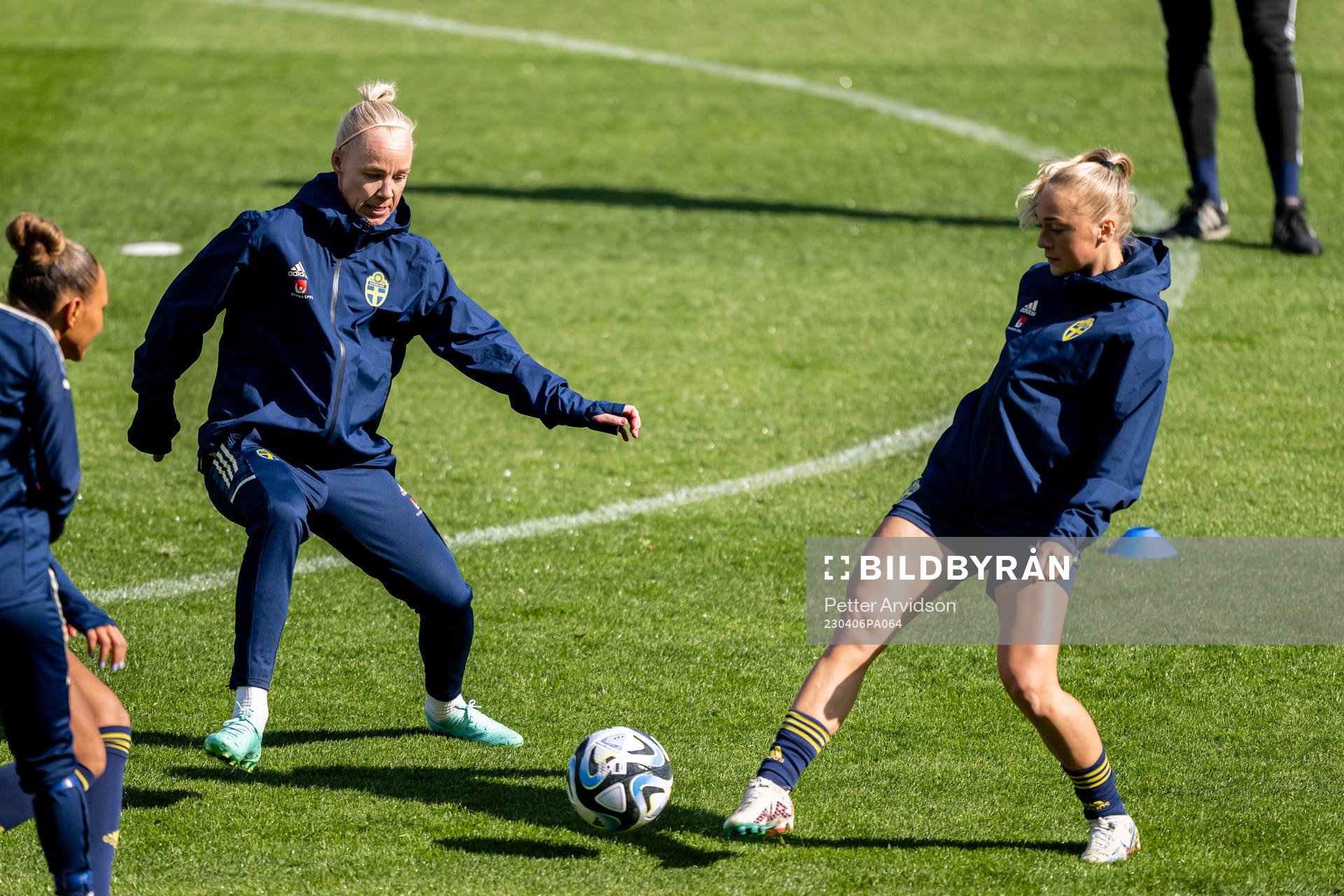 Caroline Seger and Hanna Bennison