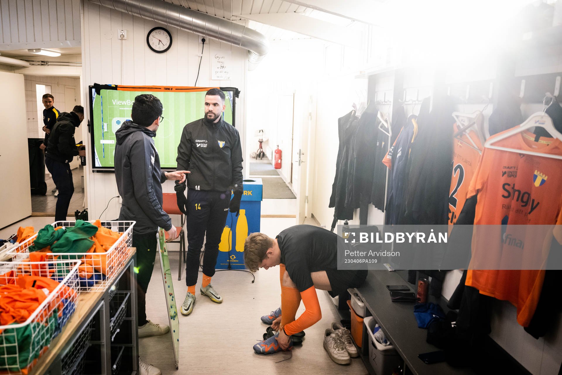 Torns IFs tränare Nima Mahoutchian och Granit Stagova i