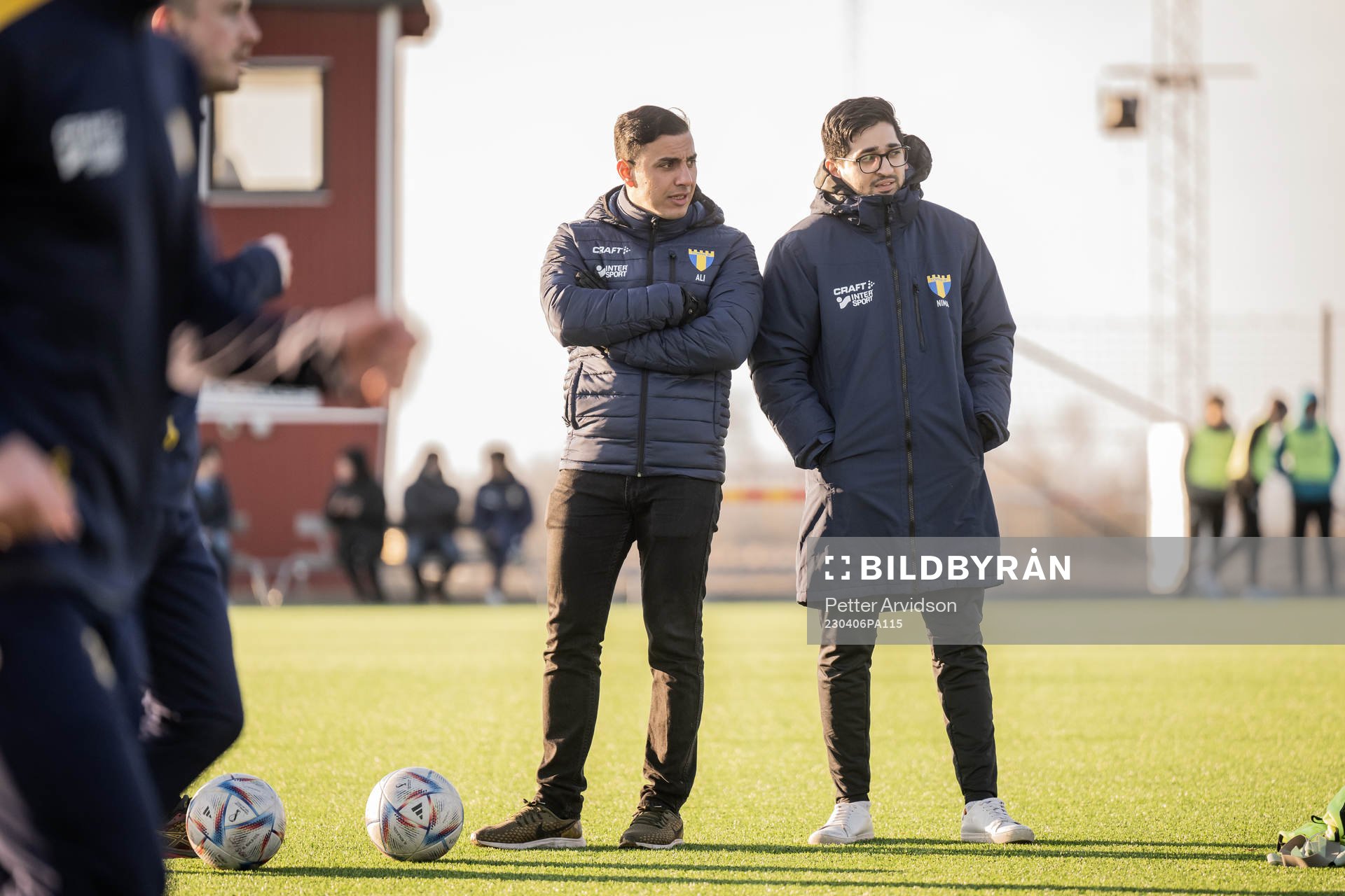Torns IFs tränare Ali Alexander Jasim och Nima Mahoutchian