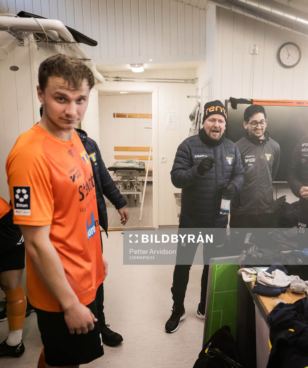 Torns IFs Ossian Hallberg och tränare Richard Ringhov i