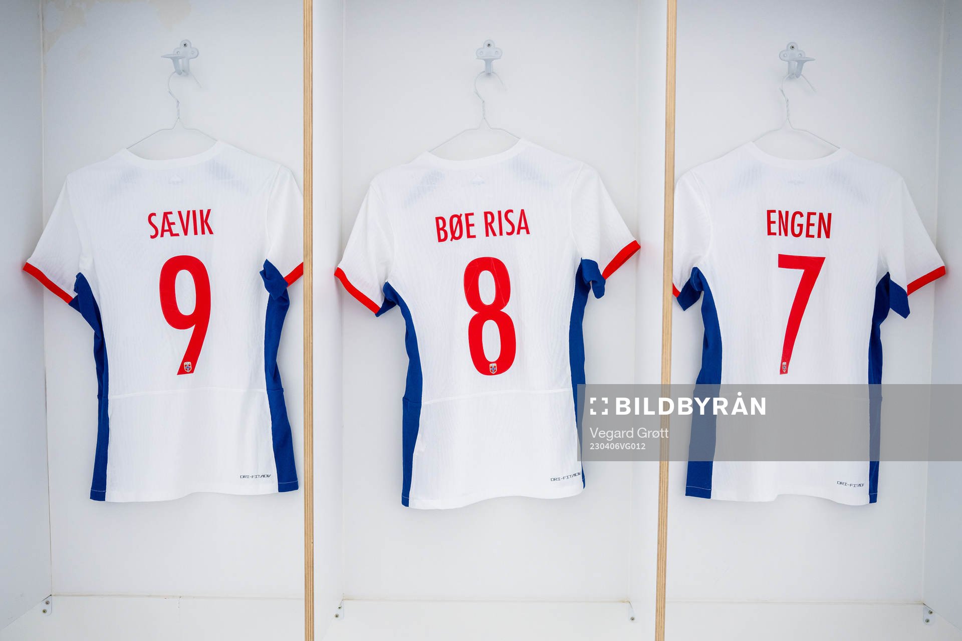 The kits of Karina Sævik, Vilde Bøe Risa and Ingrid