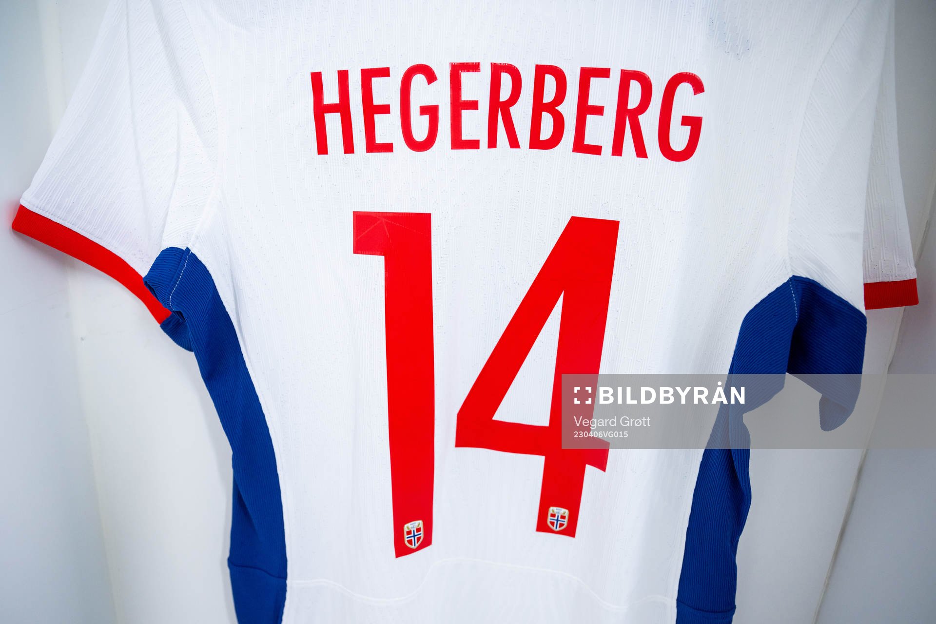 The kit of Ada Hegerberg of Norway in the dressing room ahead of the international friendly football match between Spain and Norway on April 6, 2023 in Ibiza.