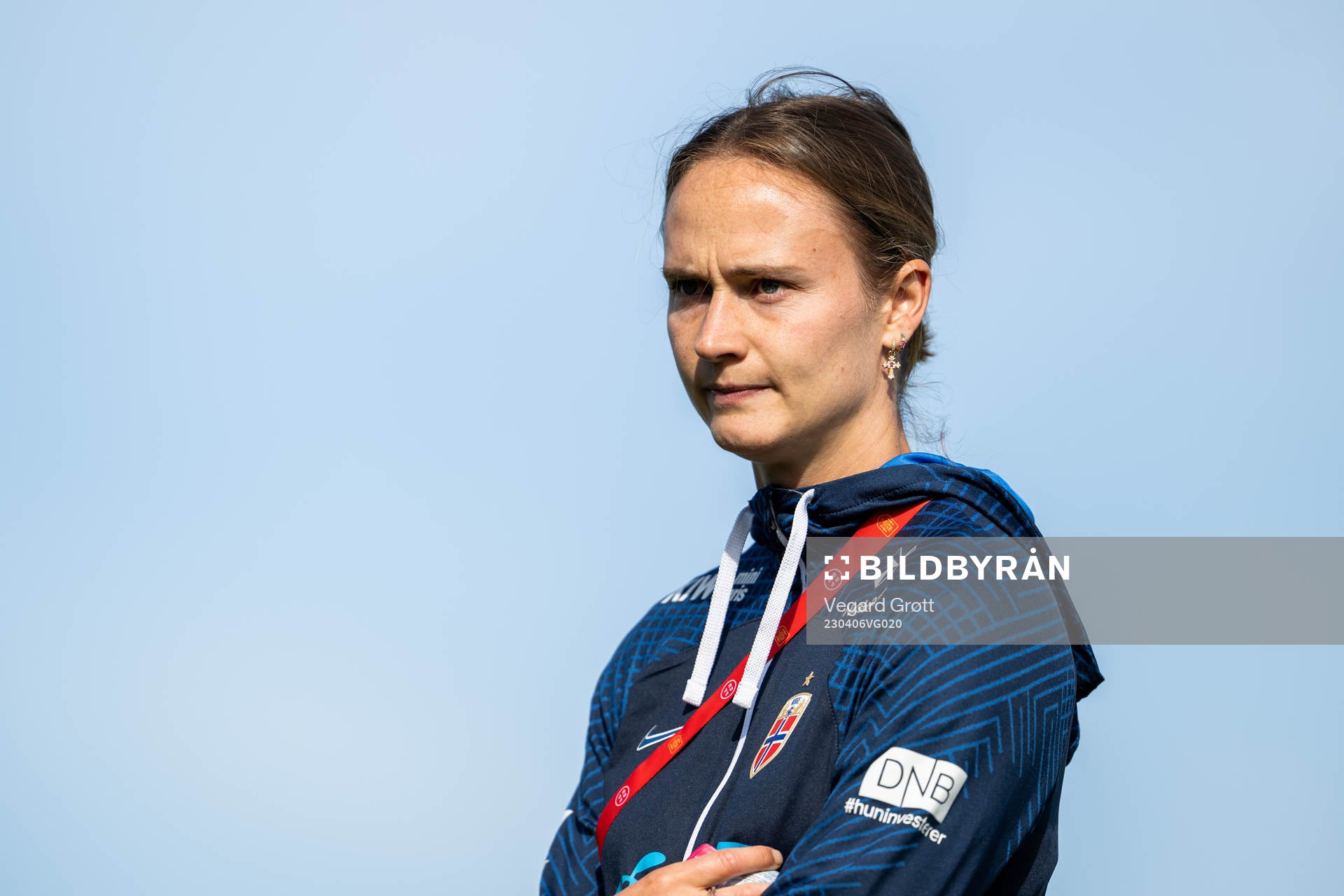 Caroline Graham Hansen of Norway ahead of the international friendly football match between Spain and Norway on April 6, 2023 in Ibiza.