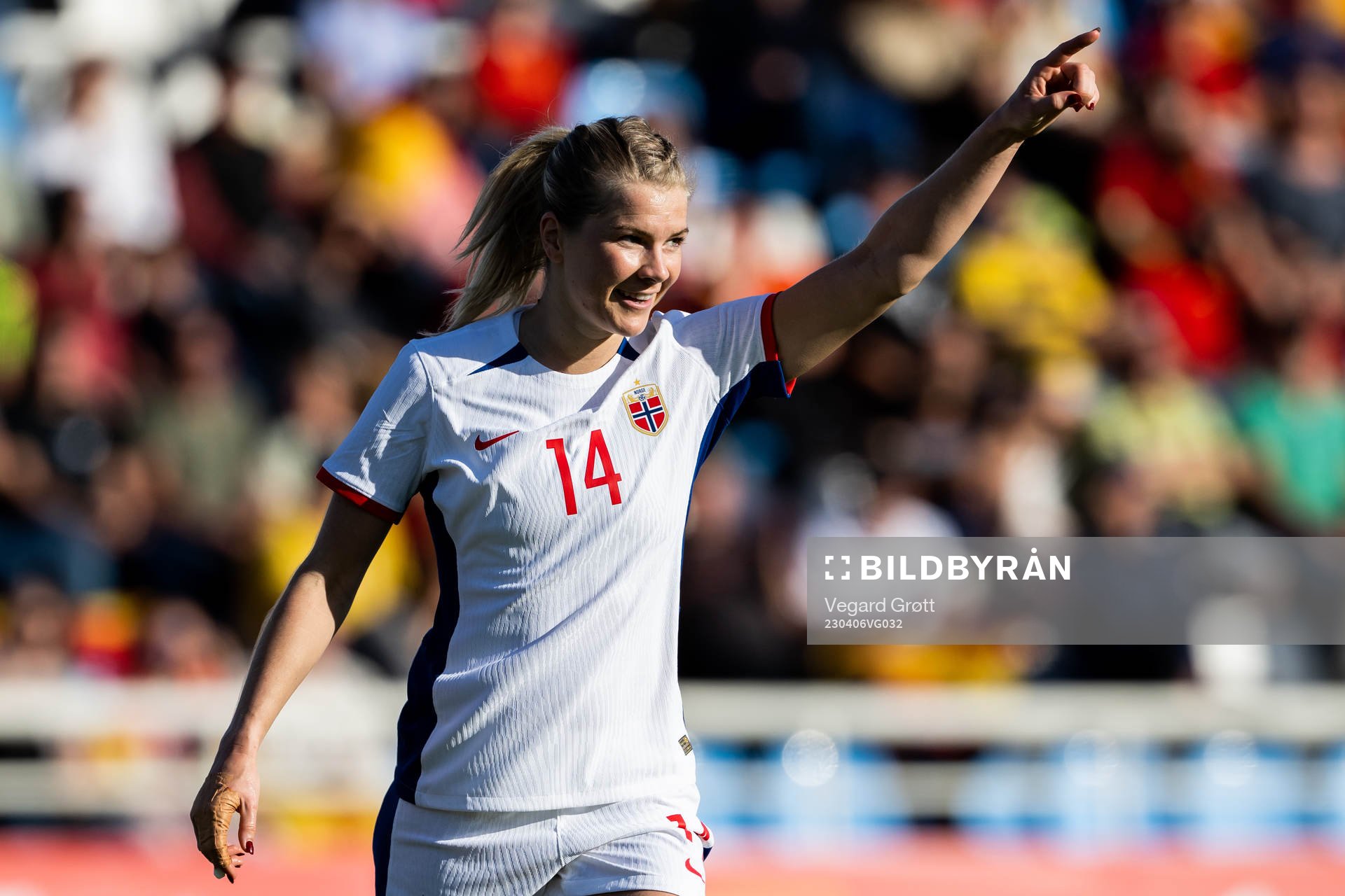 Ada Hegerberg of Norway celebrates