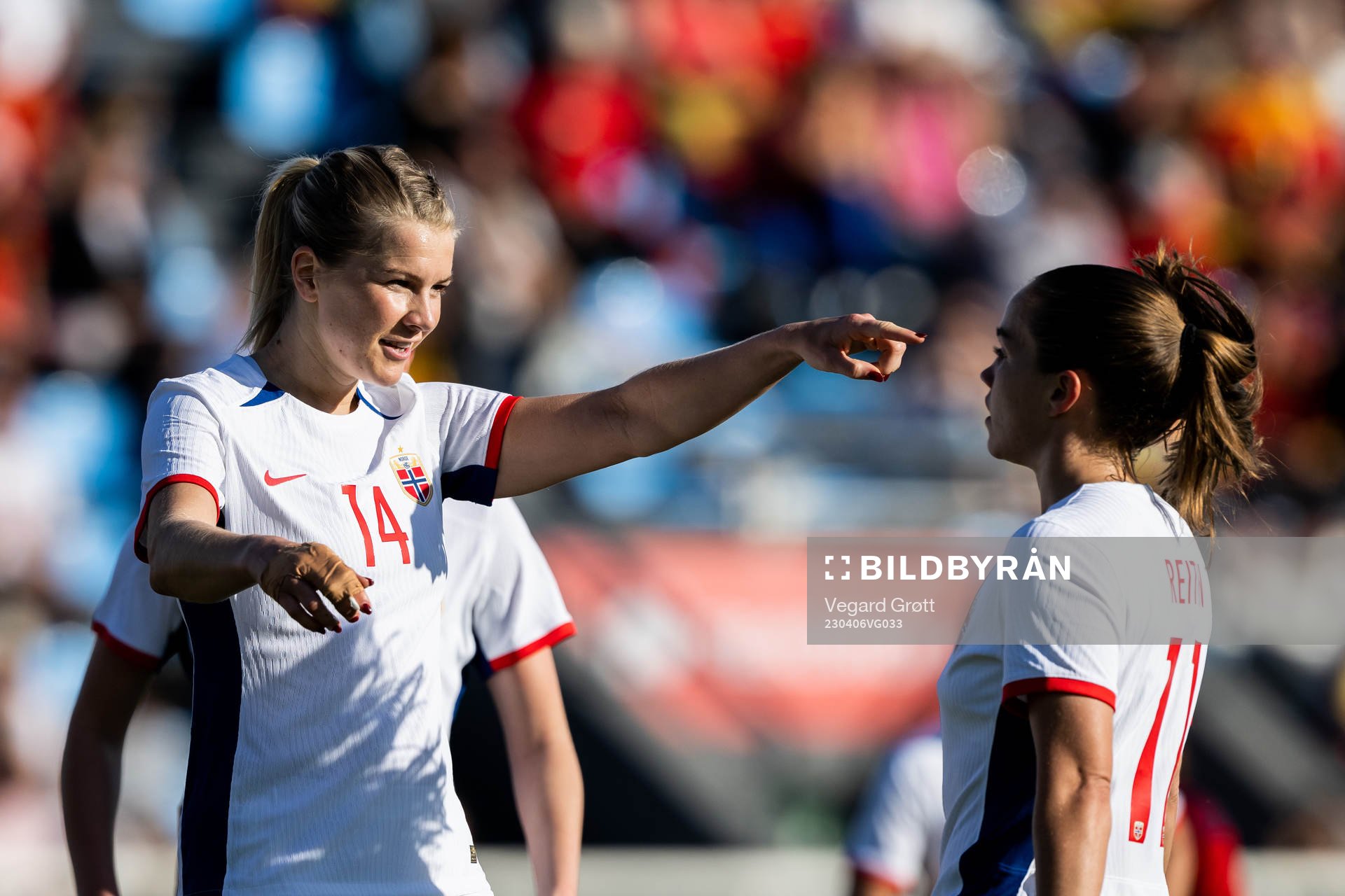 Ada Hegerberg of Norway celebrates