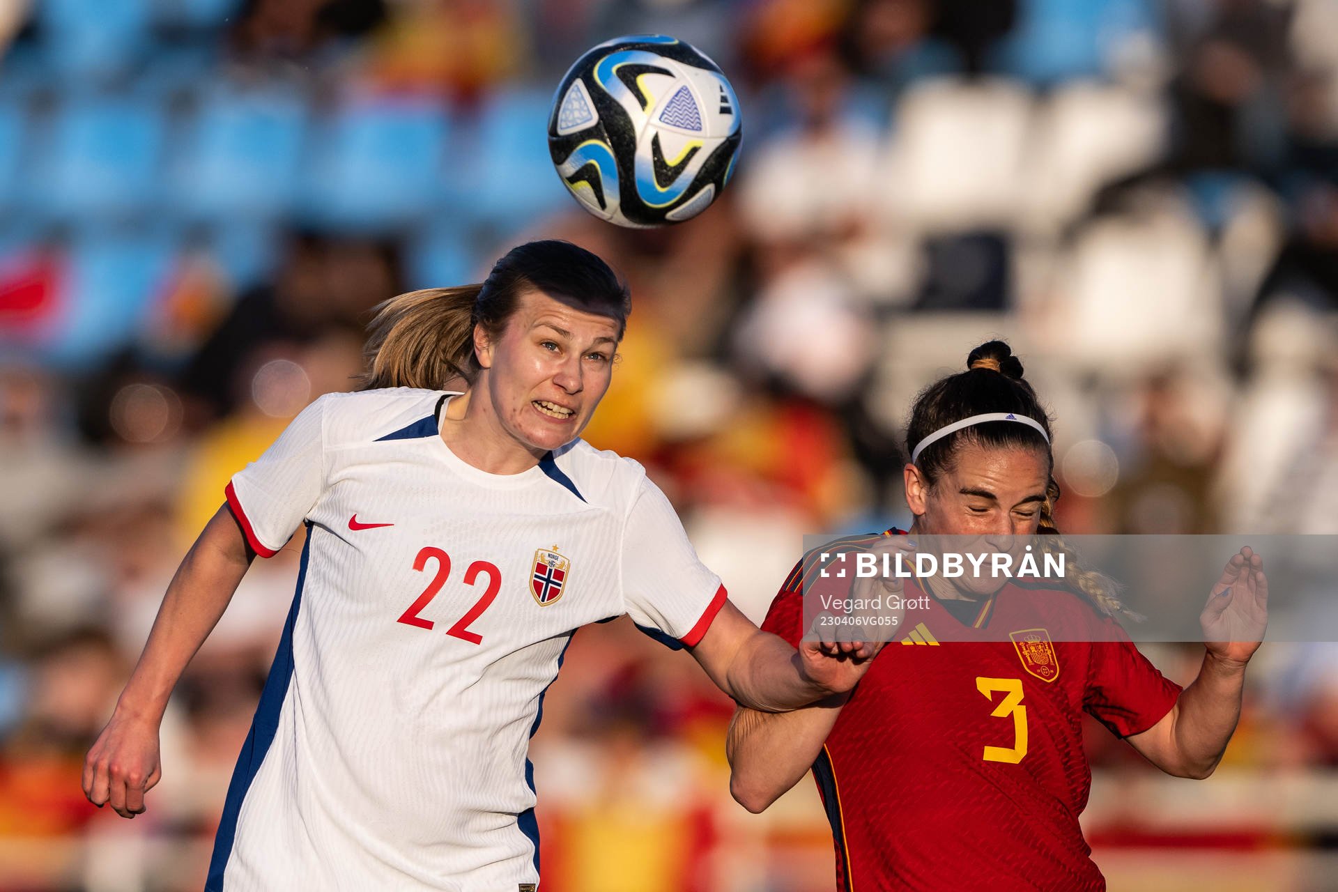 Cesilie Andreassen of Norway scores the 4-2 goal