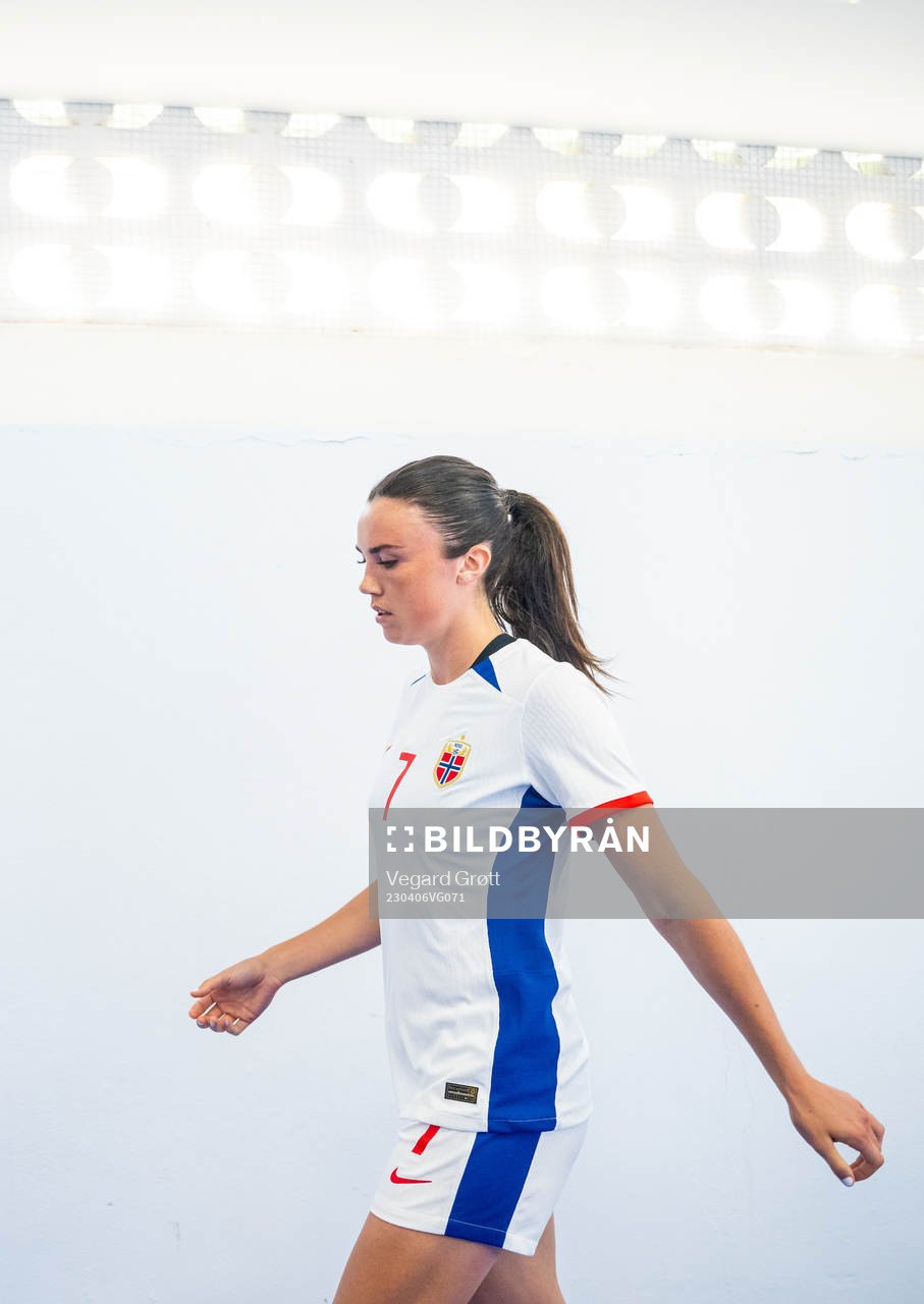 Ingrid Syrstad Engen of Norway at half-time