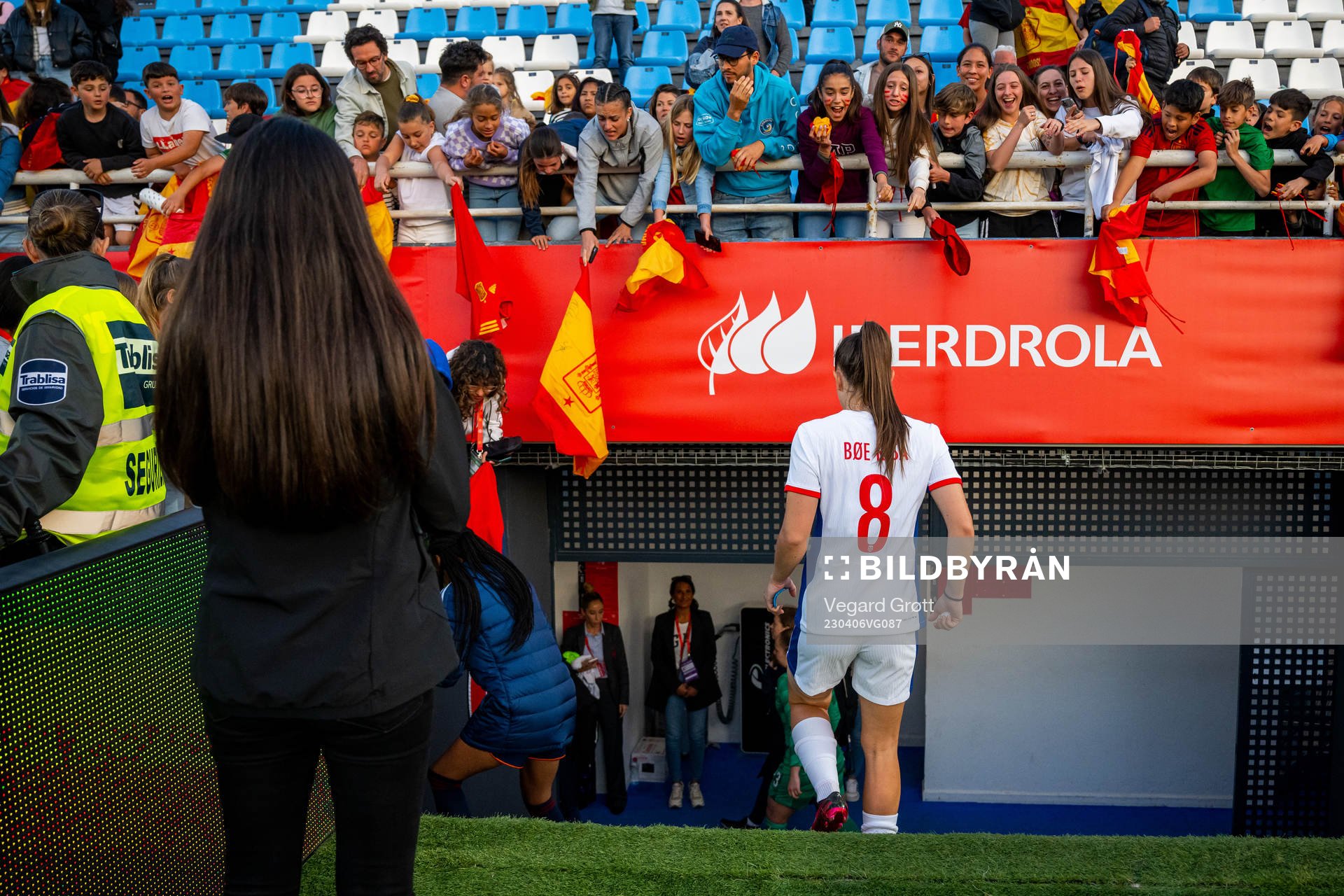 Vilde Bøe Risa of Norway after the international friendly football match between Spain and Norway on April 6, 2023 in Ibiza. 