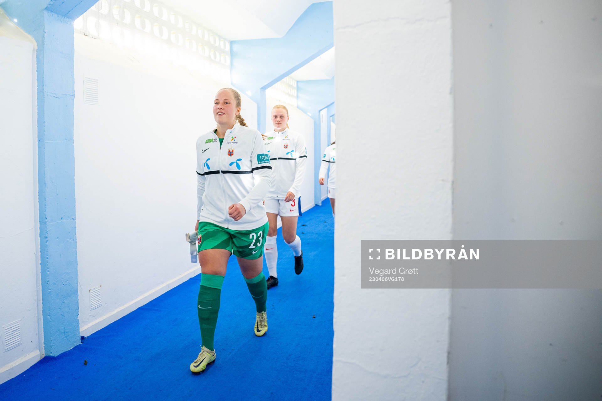 Goalkeeper Aurora Mikalsen of Norway