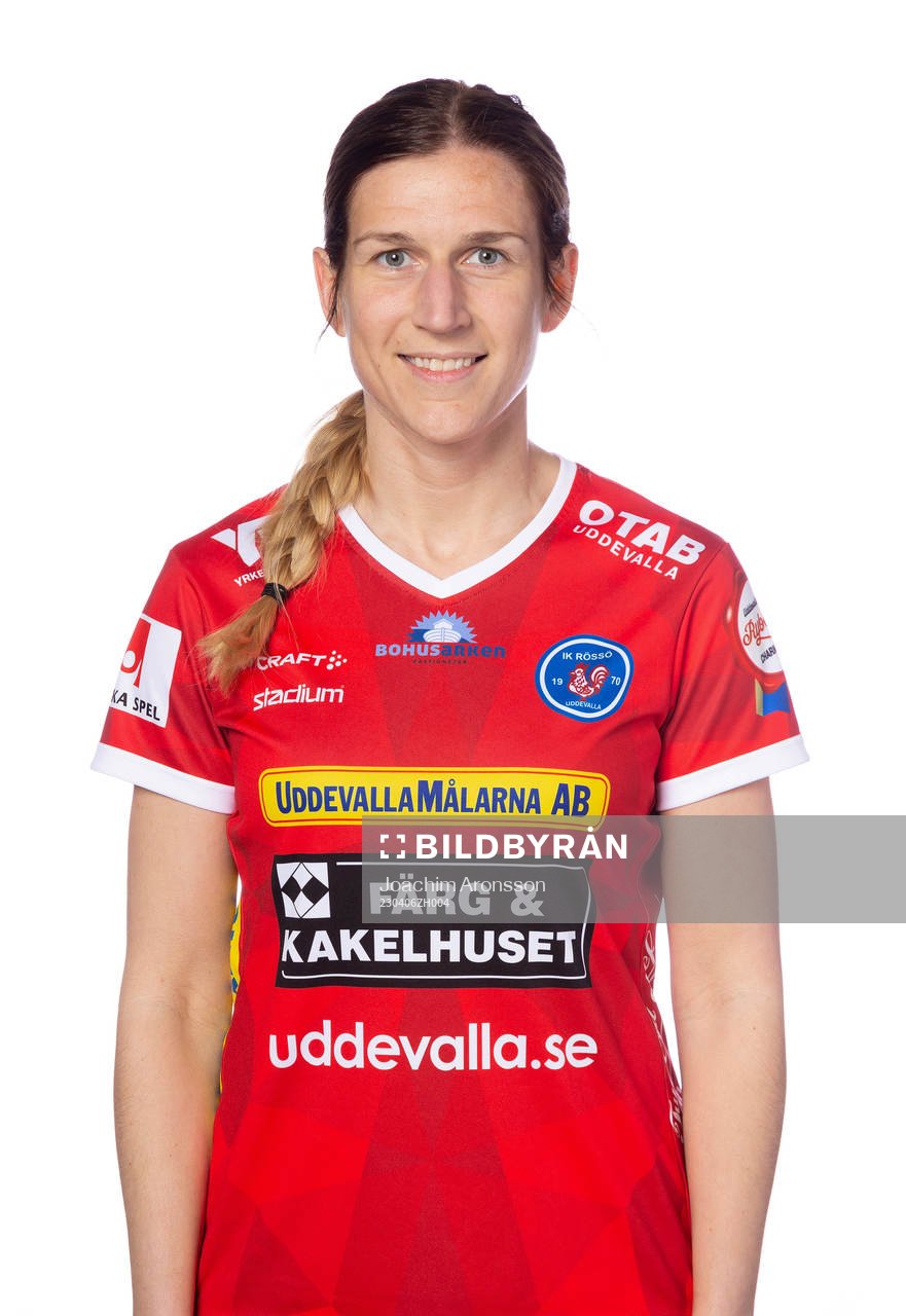 Rössös Malin Skoglund poserar för ett porträtt den 6 april 2023 i Uddevalla.