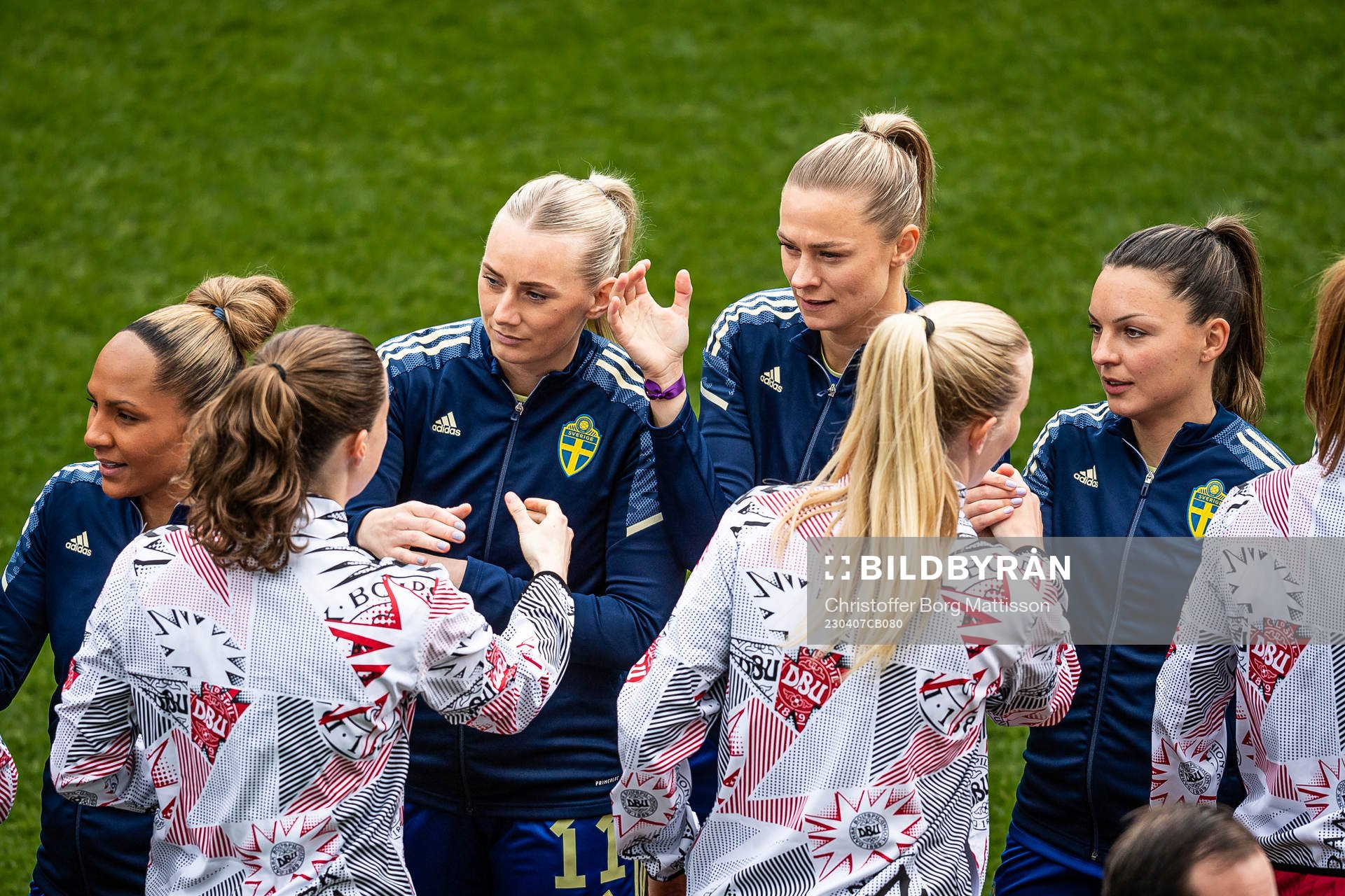 Madelen Janogy, Stina Blackstenius, Fridolina Rolfö and