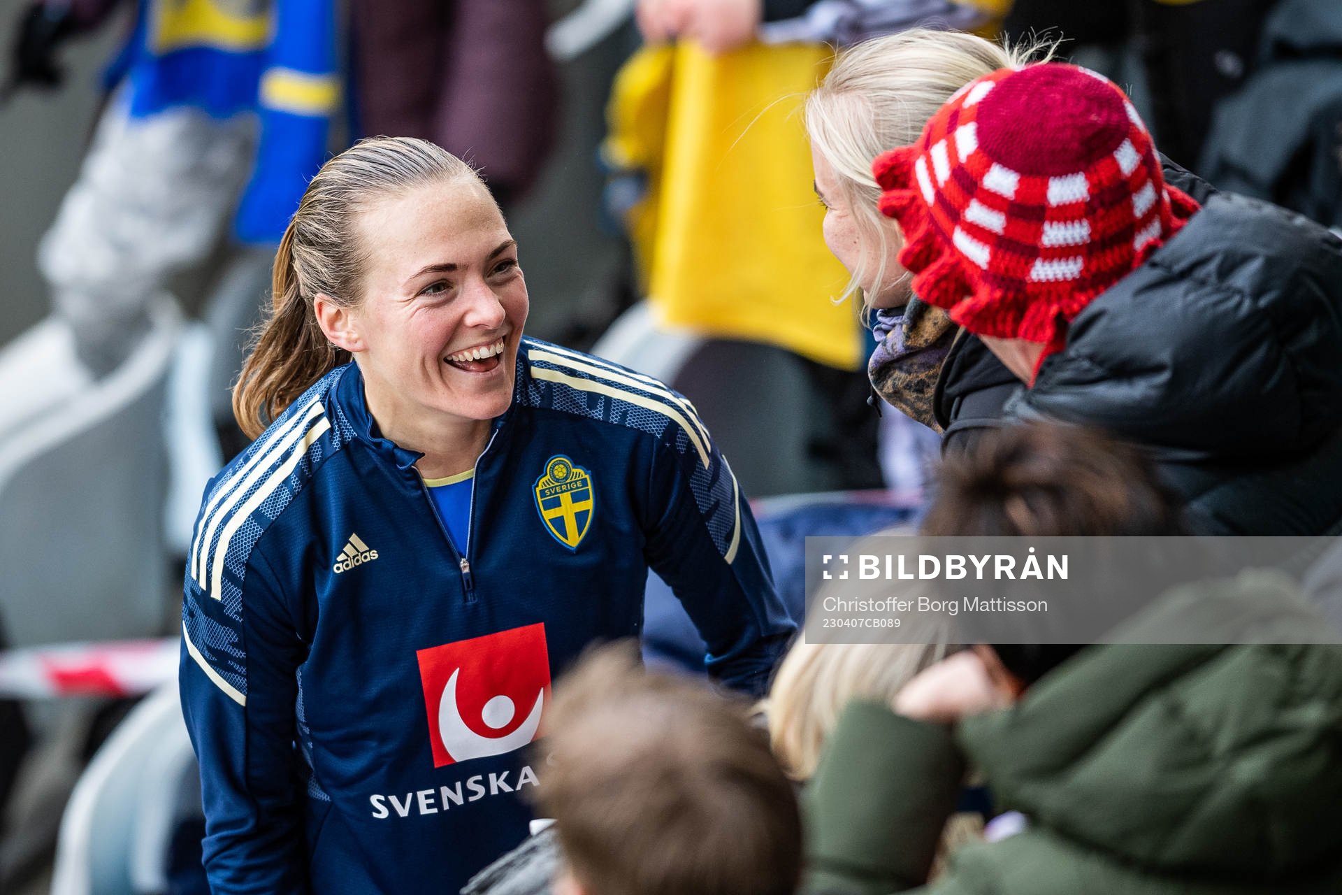 Magdalena Eriksson of Sweden and girlfriend Pernille Harder