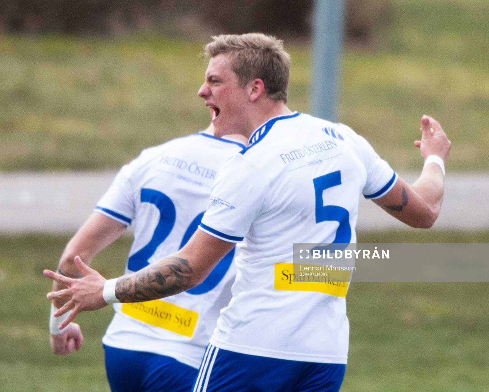 IFK Simrishamn Oskar Persson jublar