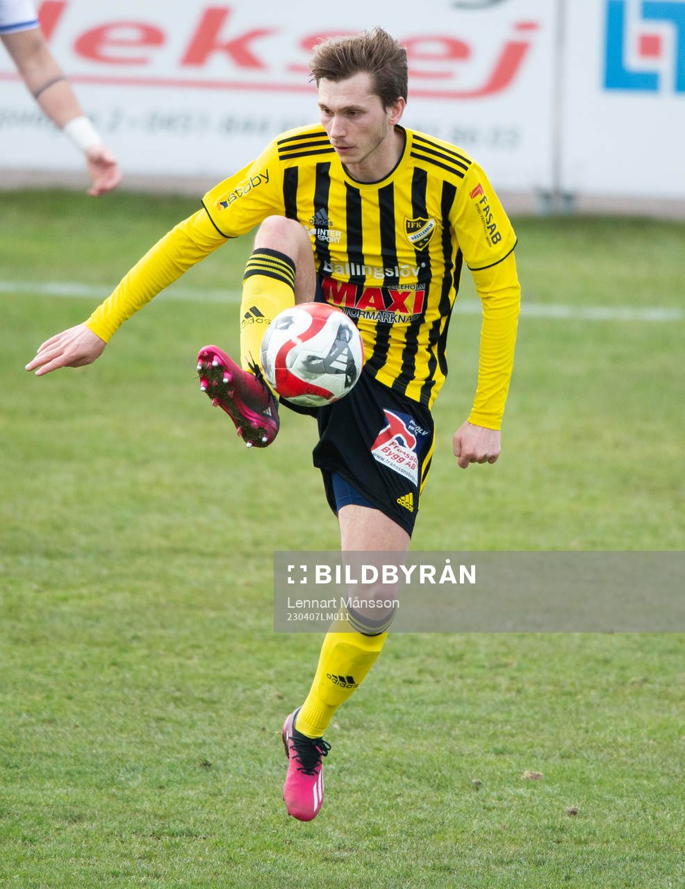 IFK Hässleholms Albin Nilsson i matchen i div. 2 mellan