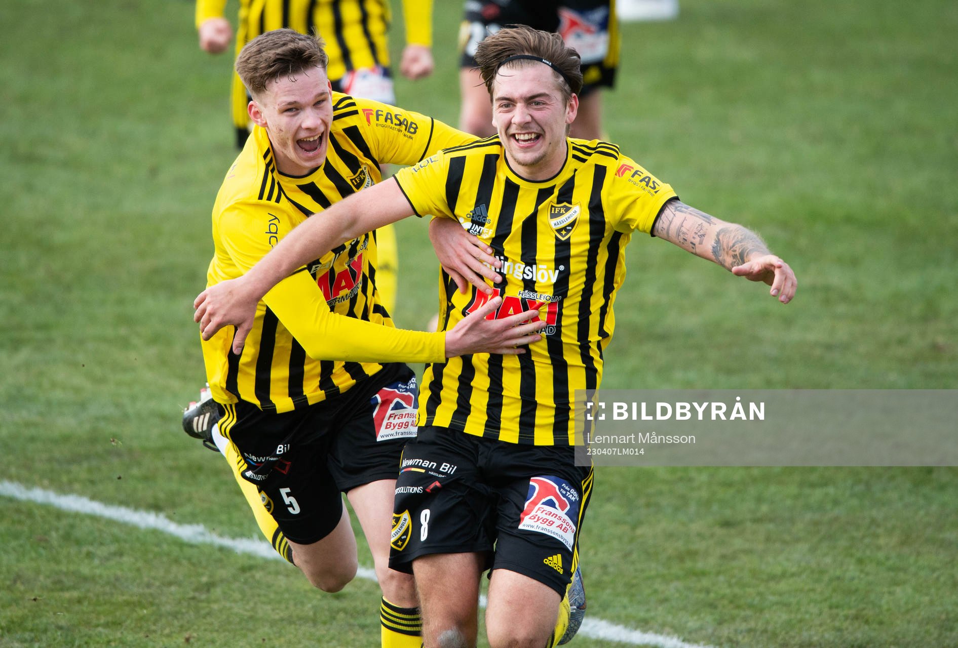 IFK Hässleholms Axel Winberg har gjort 3-1 (och även 1-1)