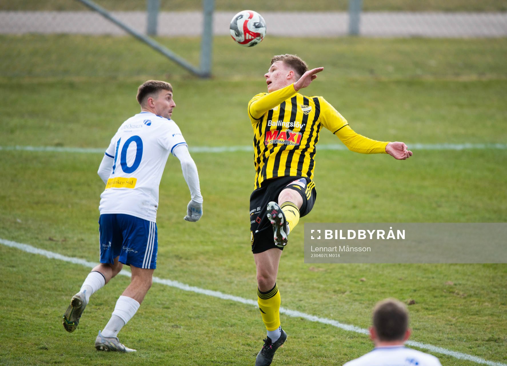 IFK Hässleholms Axel Henriksson i matchen i div. 2 mellan