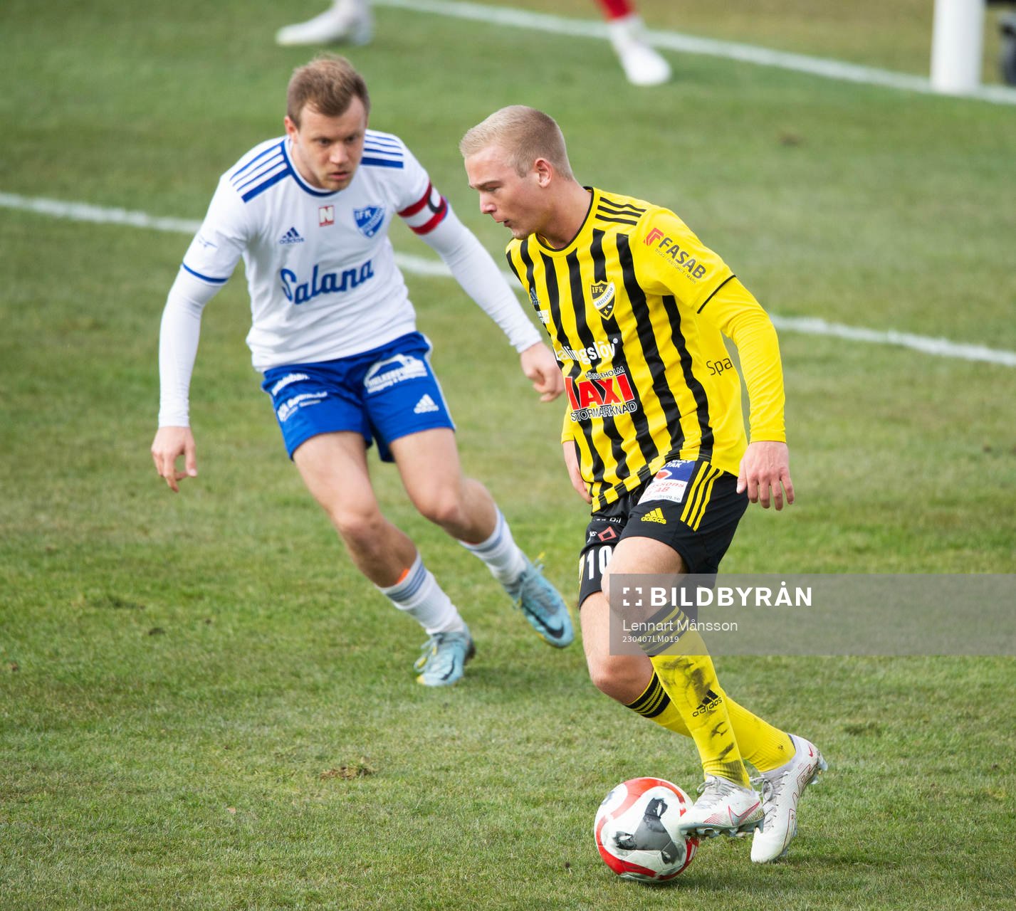 IFK Hässleholms Olle Kjellman Olblad i matchen i div. 2