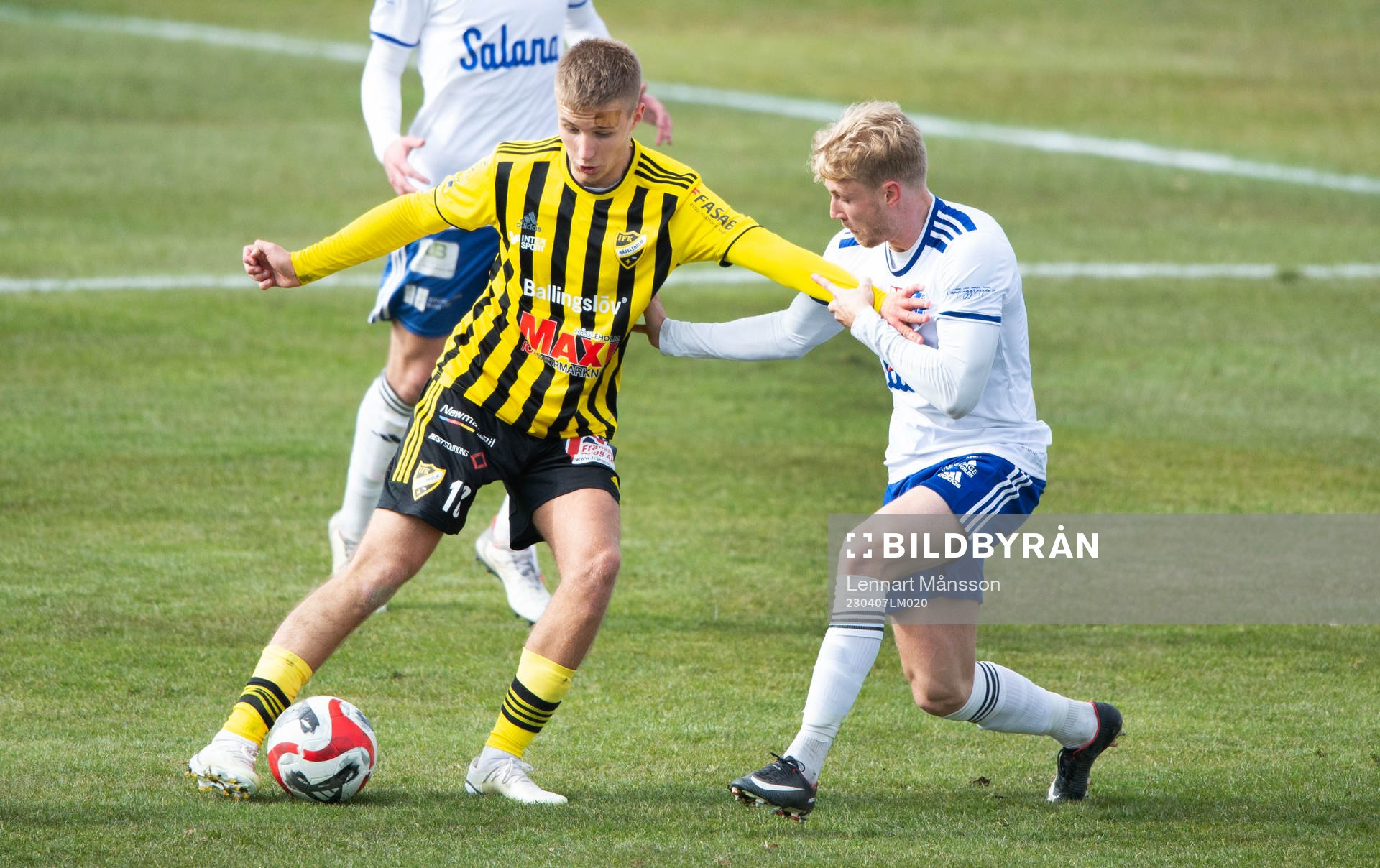 IFK Hässleholms André Gustafson i matchen i div. 2 mellan