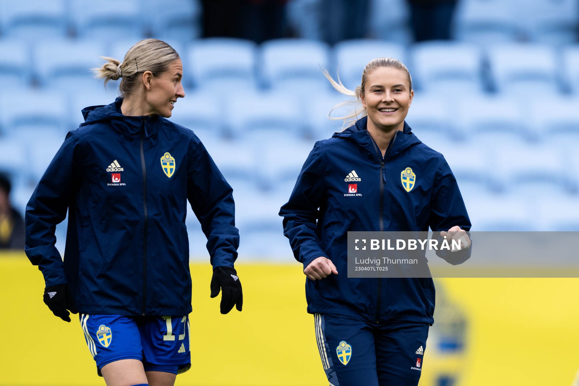 Emma Kullberg and Amanda Nildén of Sweden