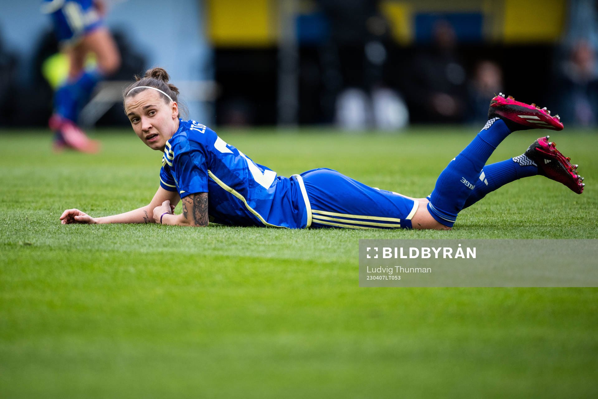 Julia Zigiotti Olme of Sweden looks dejected