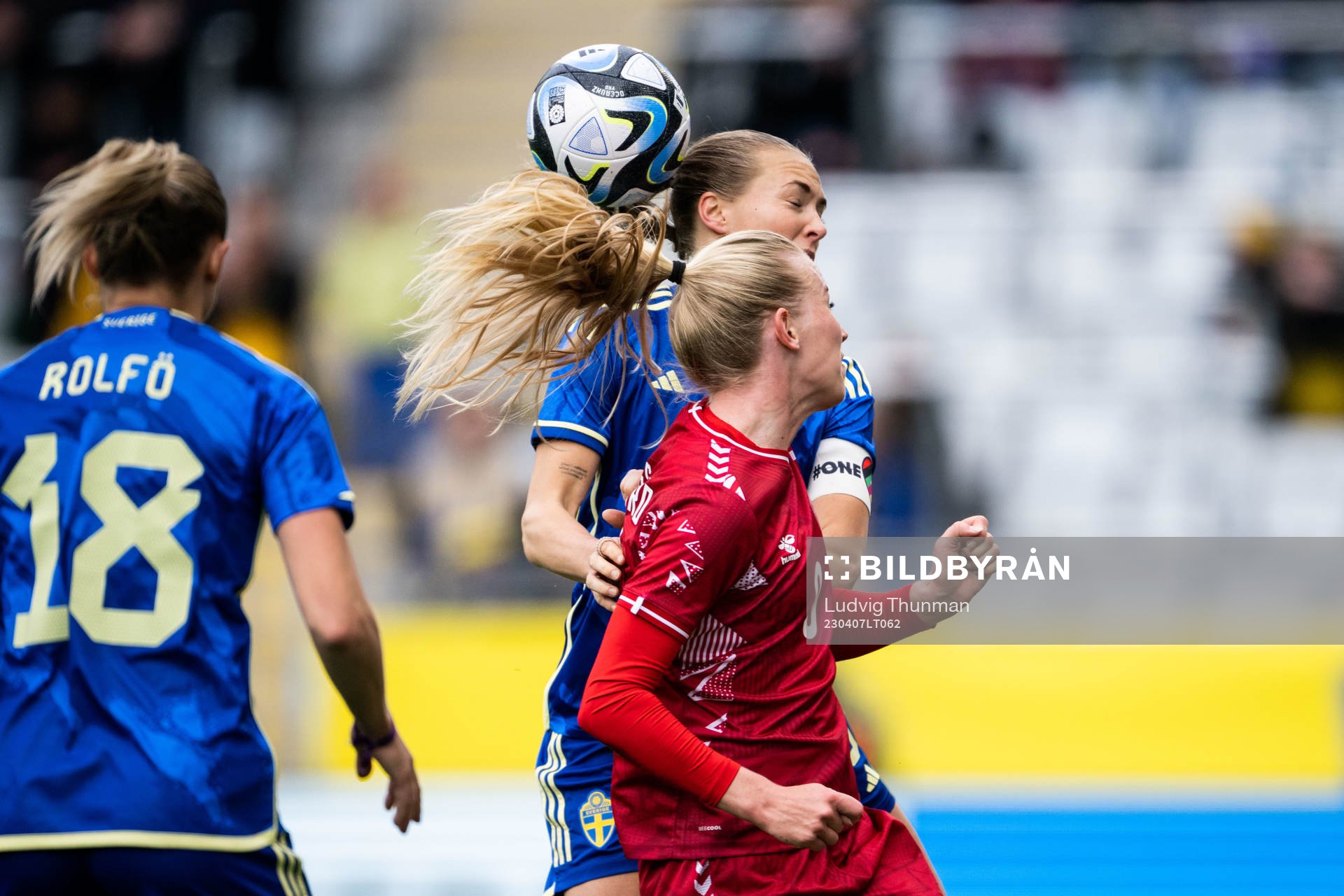 Magdalena Eriksson of Sweden and Karen Holmgaard of Denmark