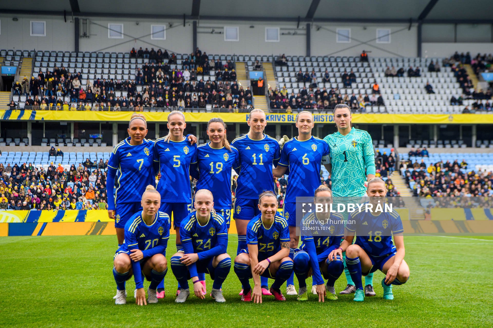 The starting eleven of Sweden
