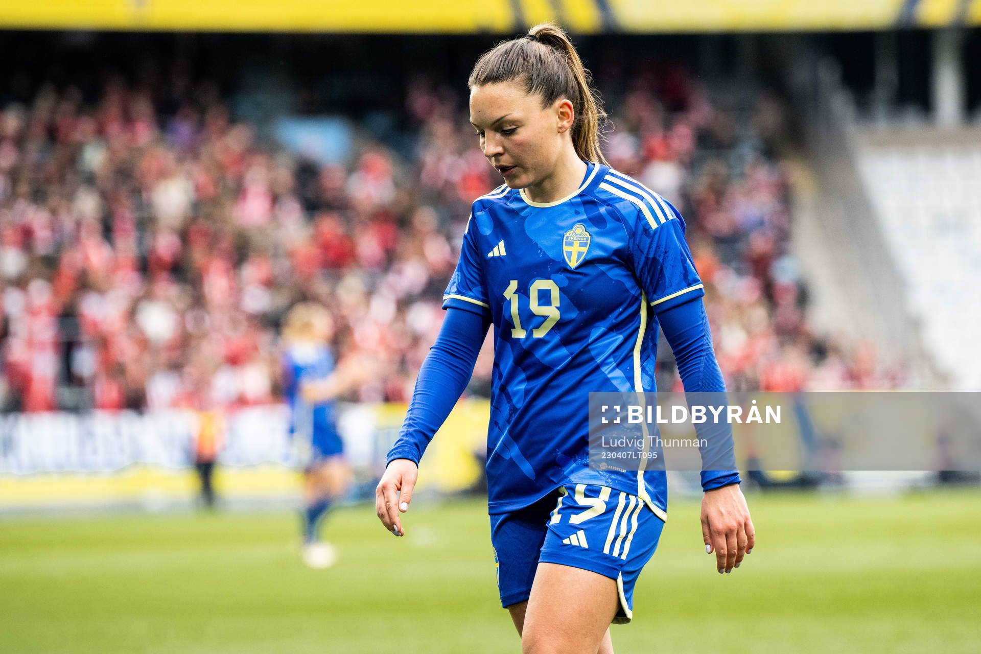Johanna Rytting Kaneryd of Sweden looks dejected