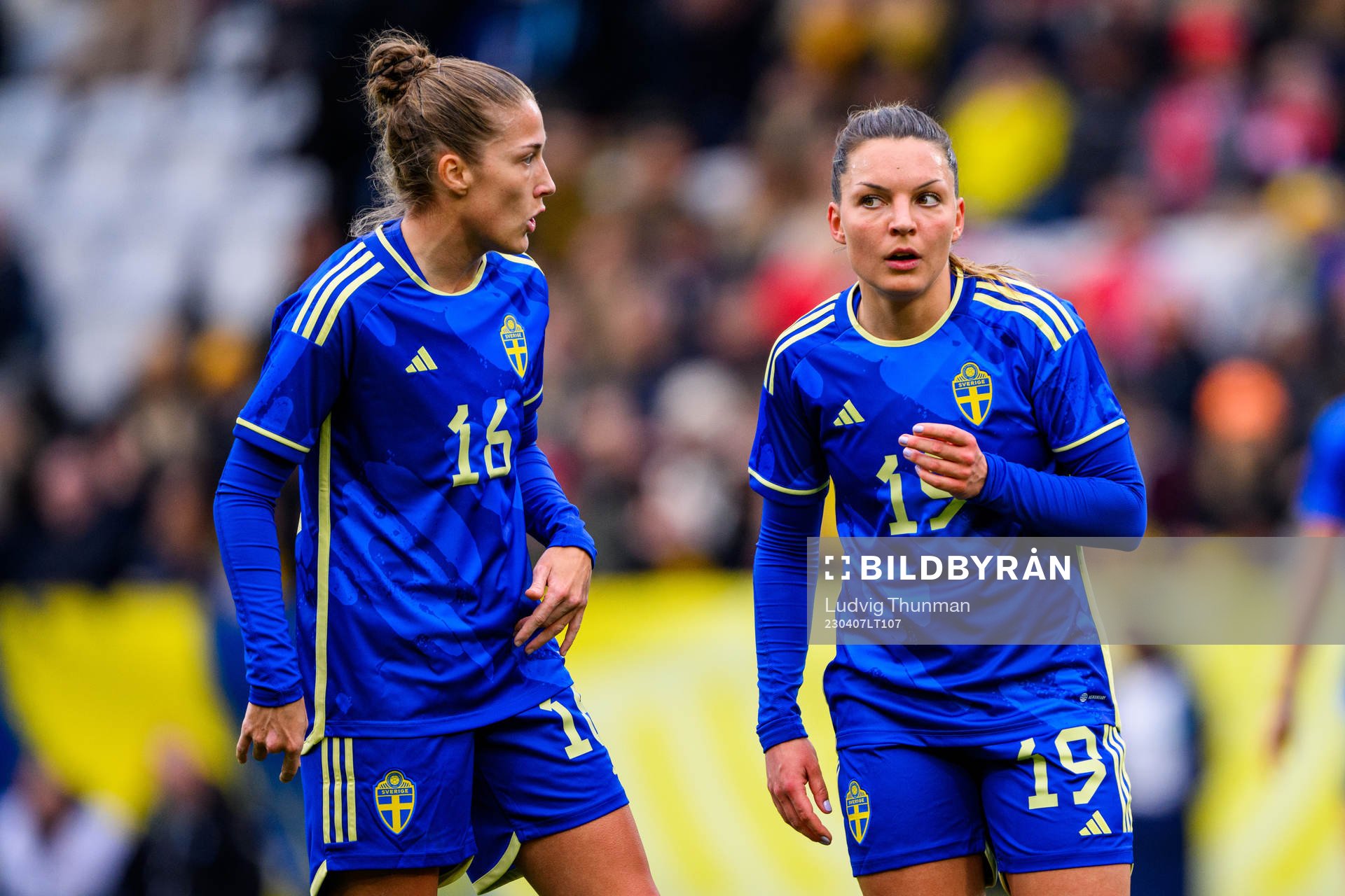 Filippa Angeldahl of Sweden and Johanna Rytting Kaneryd of