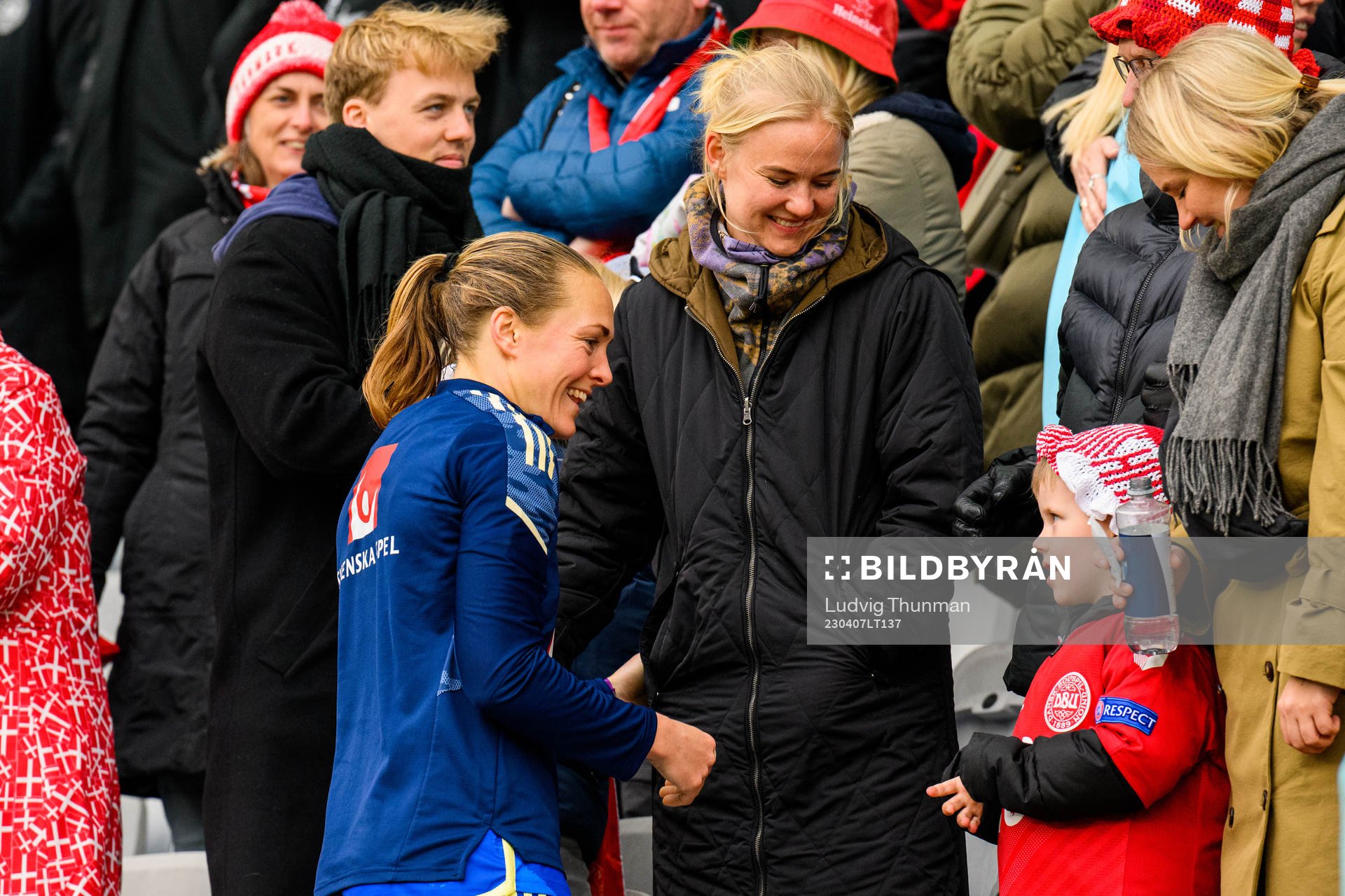 Magdalena Eriksson of Sweden with girlfriend Pernille