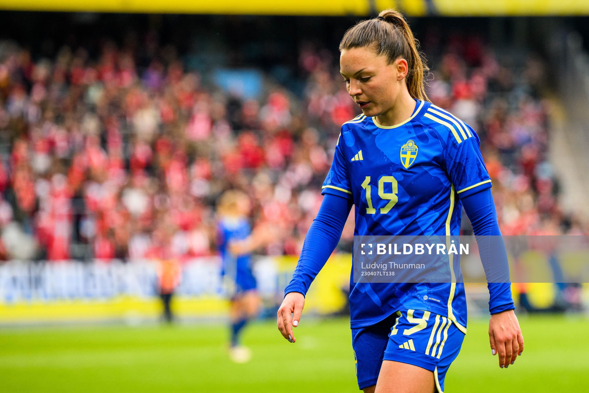 Johanna Rytting Kaneryd of Sweden looks dejected