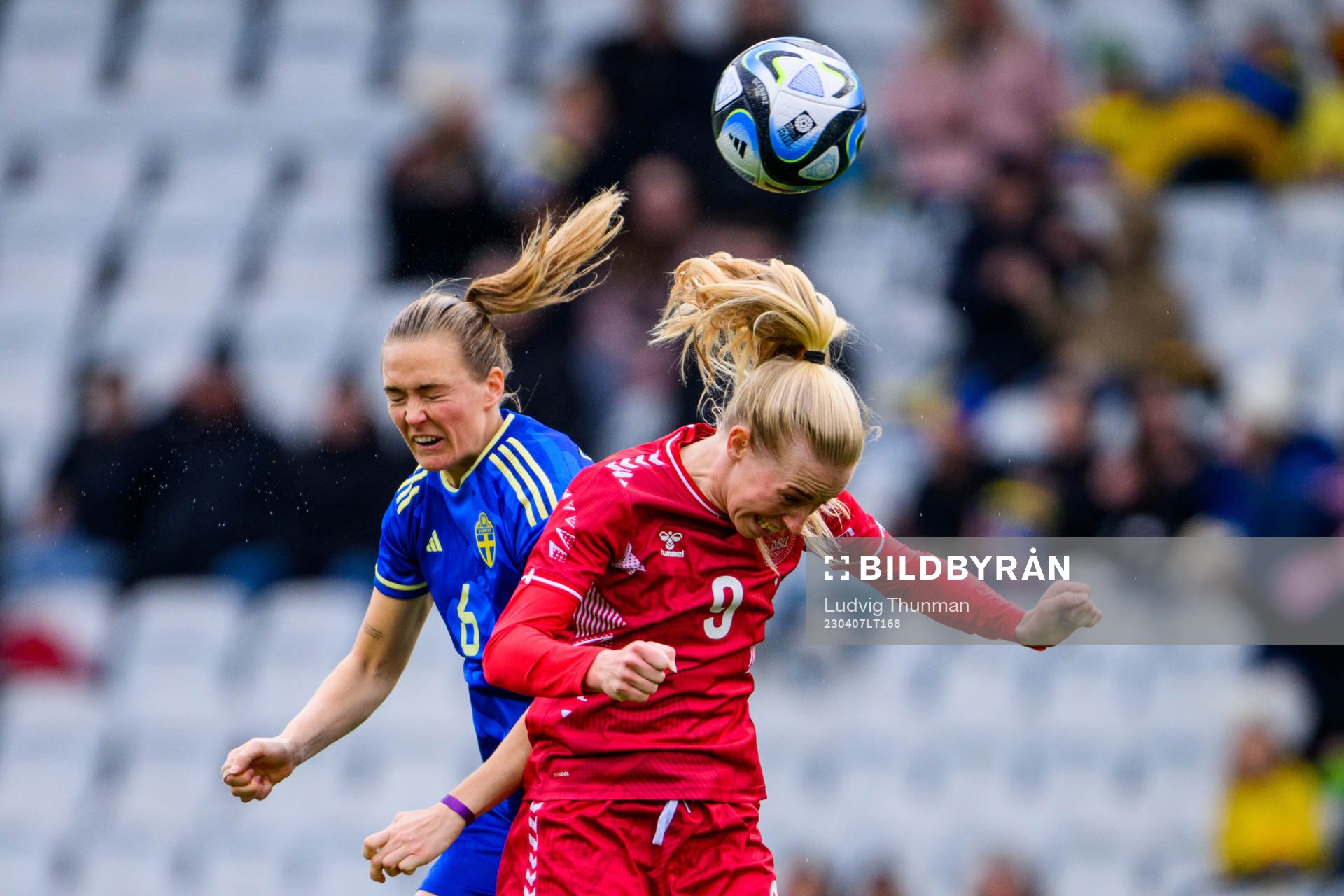 Magdalena Eriksson of Sweden and Amalie Vangsgaard of
