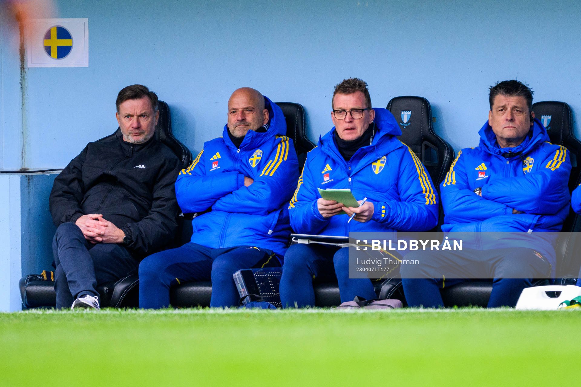 Head coach Peter Gerhardsson, Assistant coach Magnus