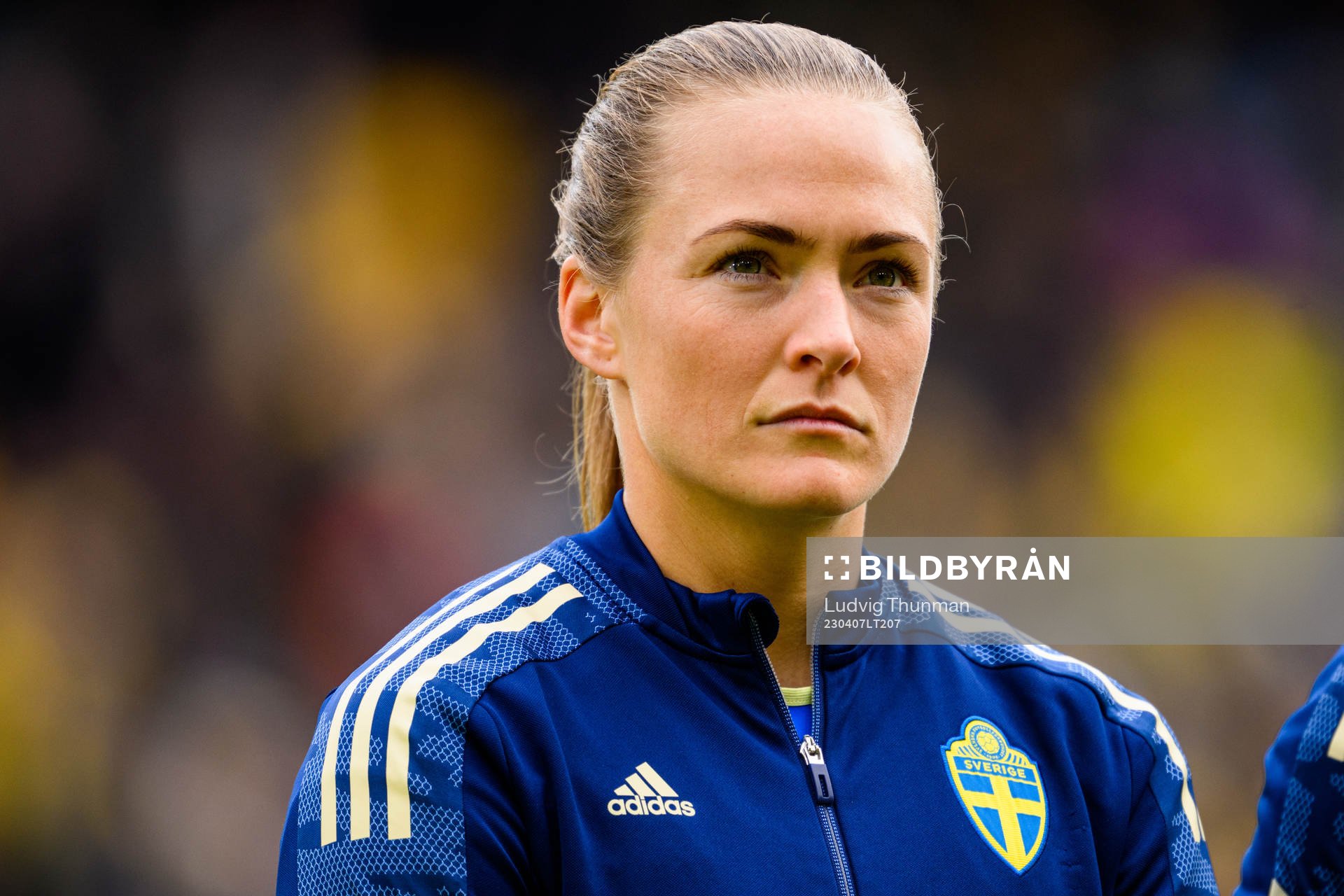 Magdalena Eriksson of Sweden ahead the women's