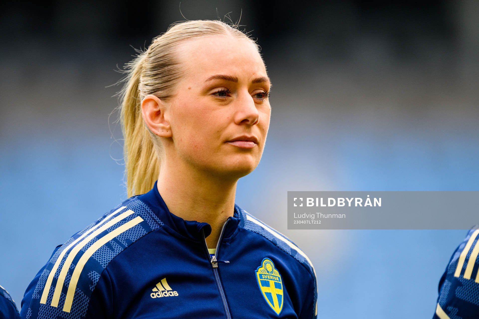 Stina Blackstenius of Sweden ahead the women's