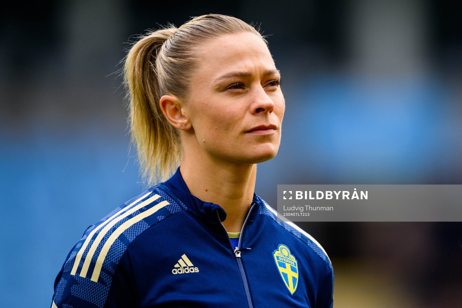 Fridolina Rolfö of Sweden ahead the women's international
