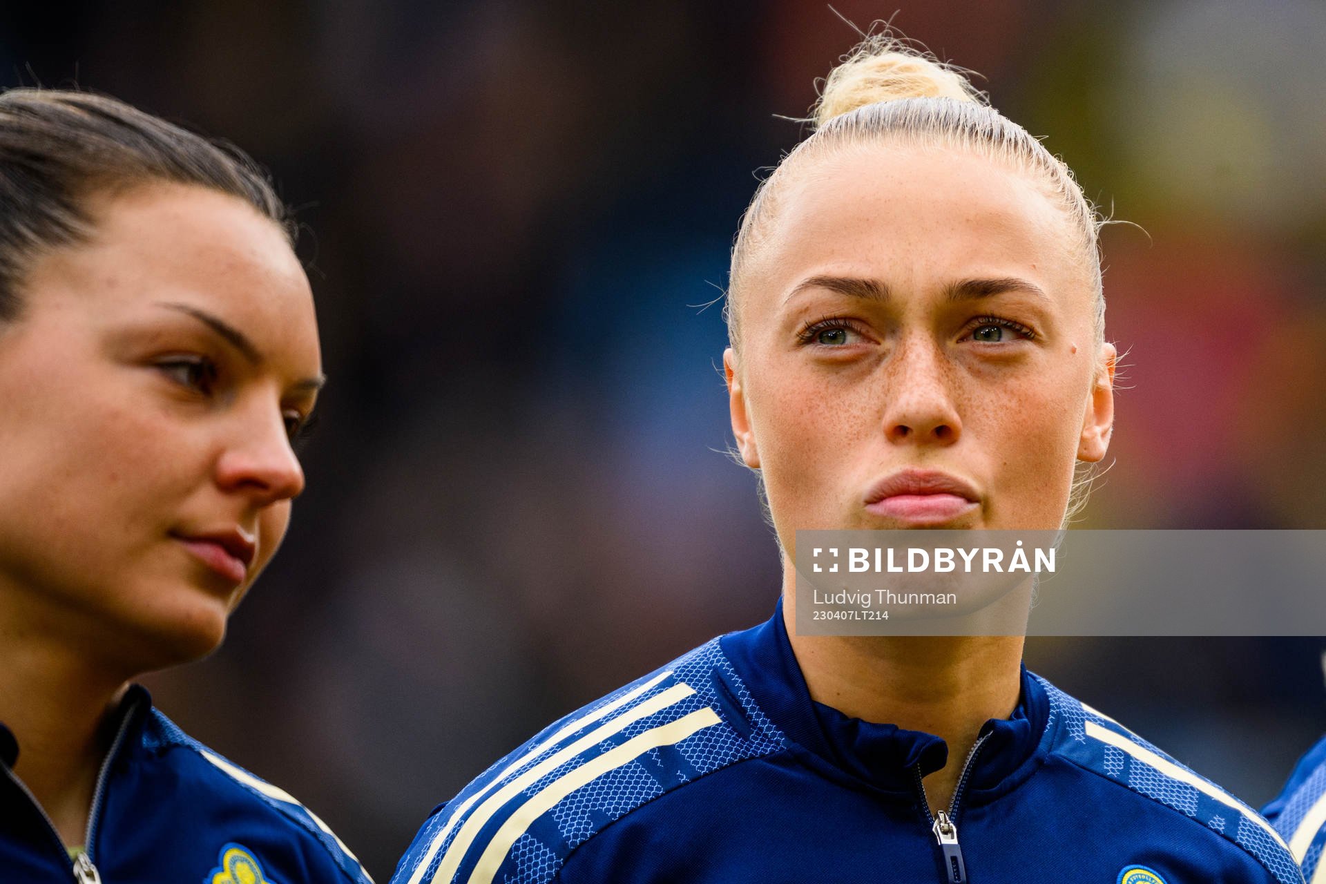 Johanna Rytting Kaneryd and Hanna Bennison of Sweden ahead