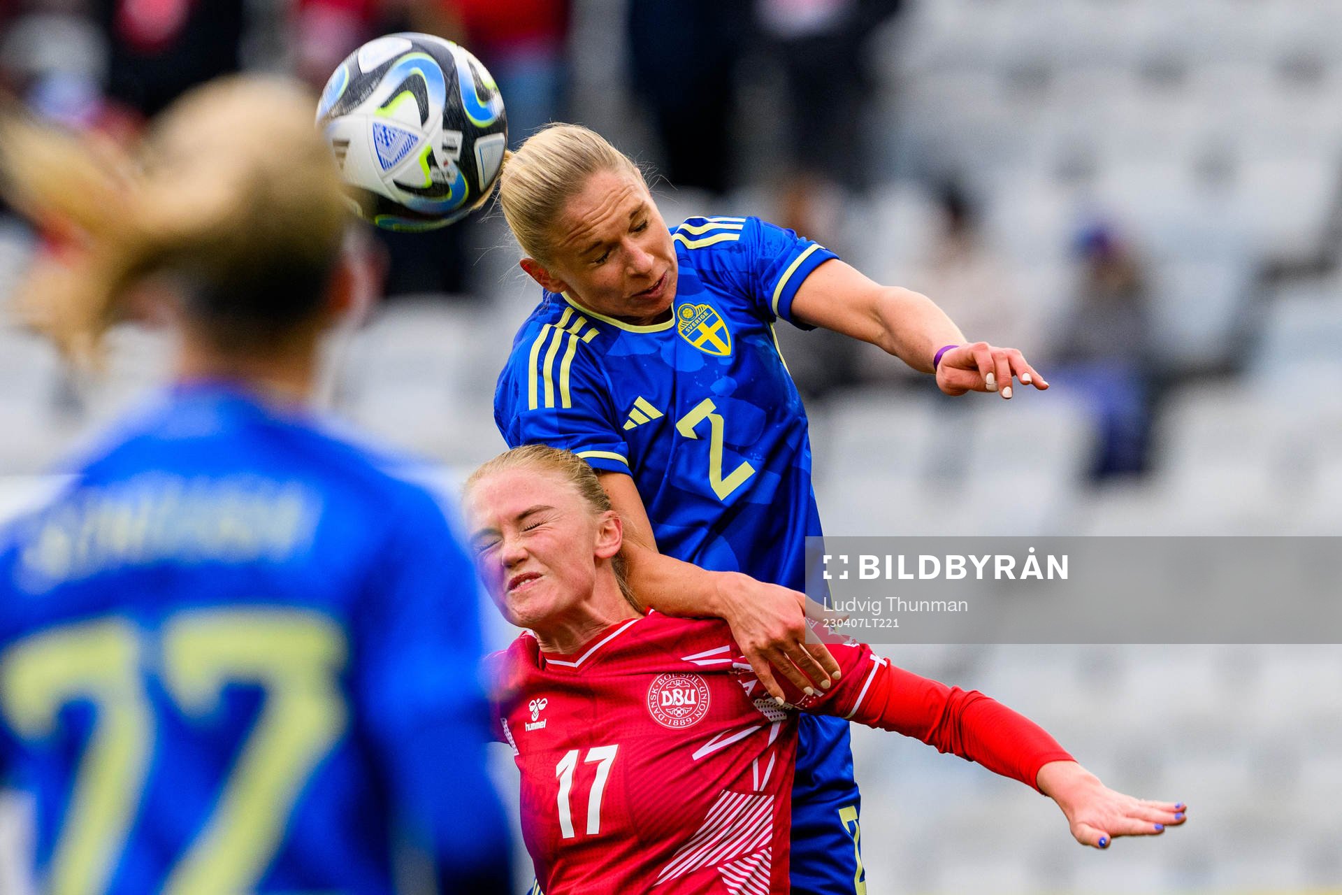 Jonna Andersson of Sweden and Rikke Marie Madsen of Denmark
