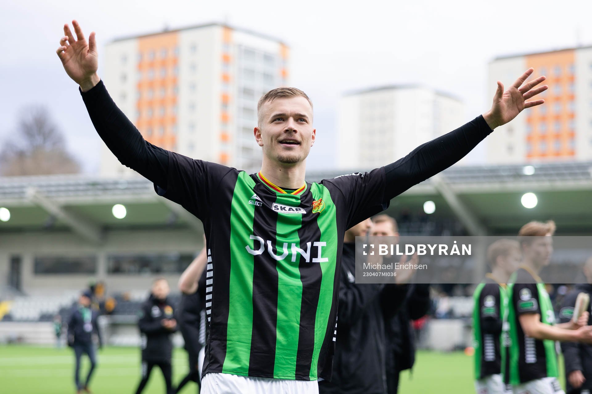 GAIS Alexander Ahl Holmström jublar