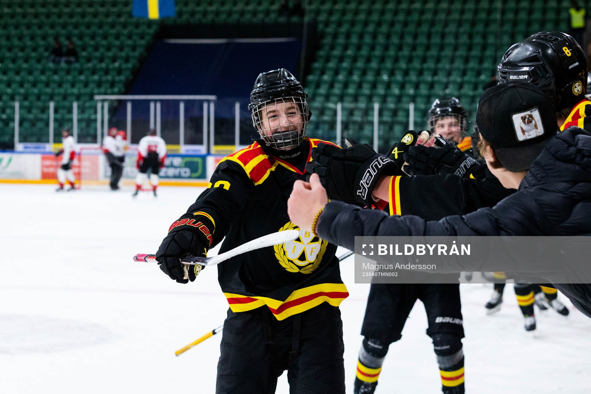 Brynäs Gustav Hillström jublar