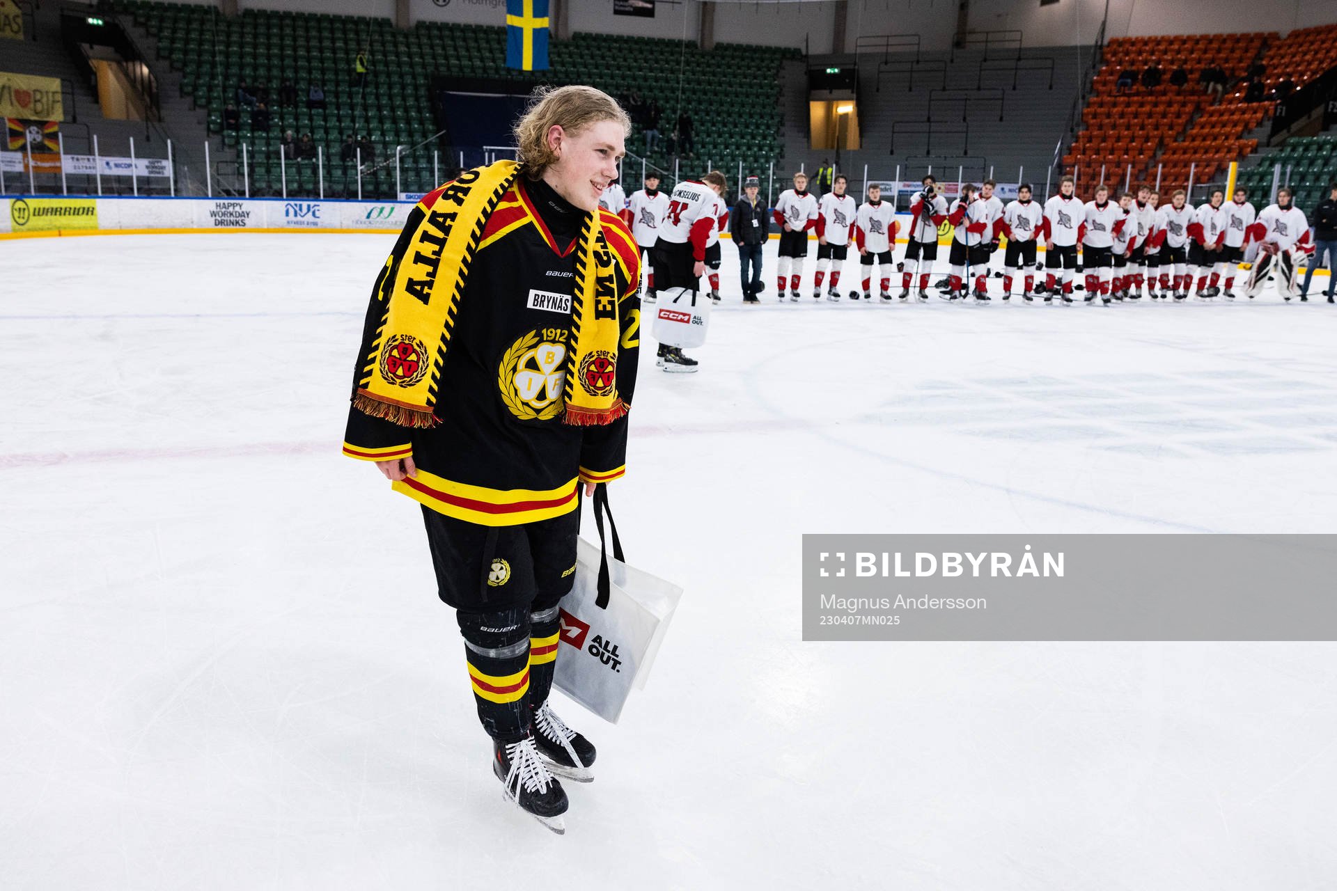 Brynäs Leo Sundqvist jublar