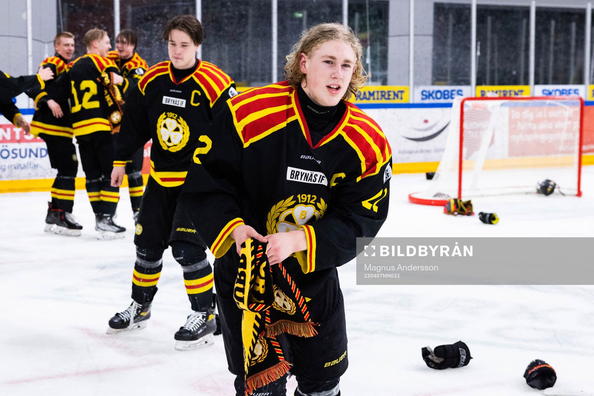 Brynäs Leo Sundqvist jublar