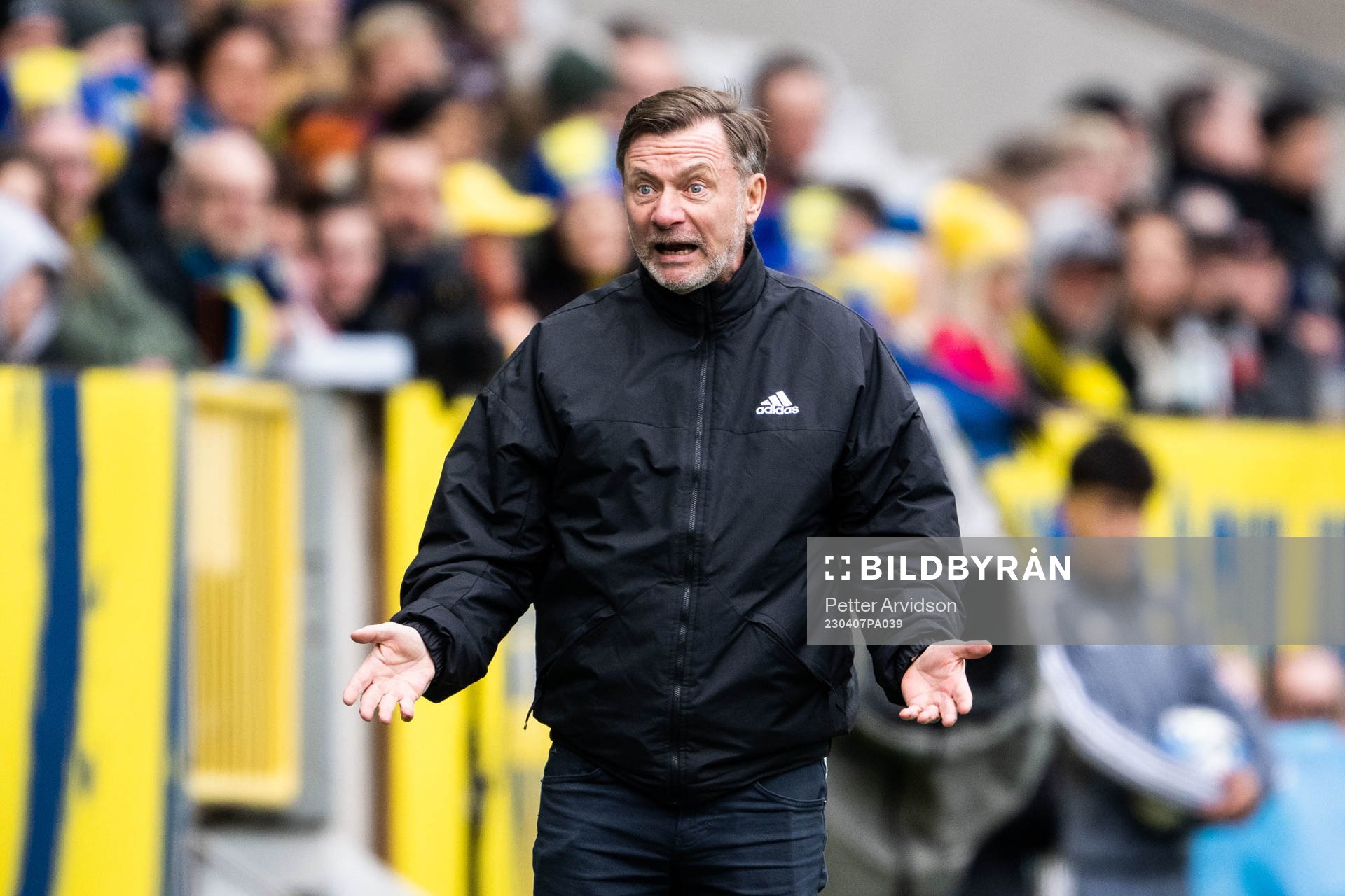 Head coach Peter Gerhardsson of Sweden reacts