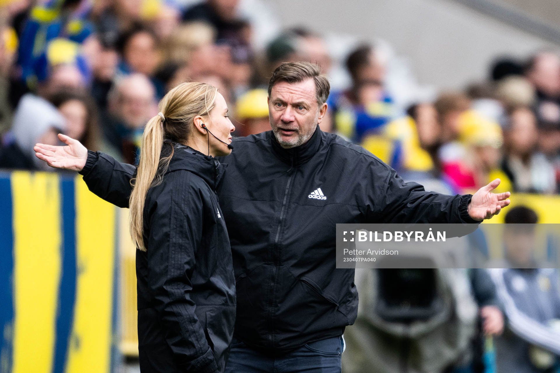 Head coach Peter Gerhardsson of Sweden reacts