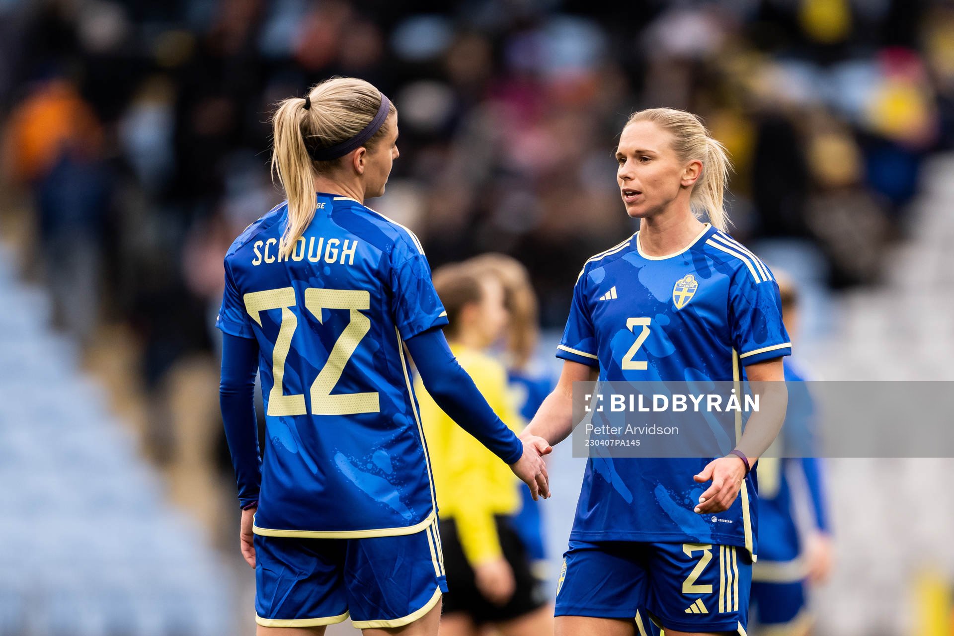 Olivia Schough and Jonna Andersson of Sweden