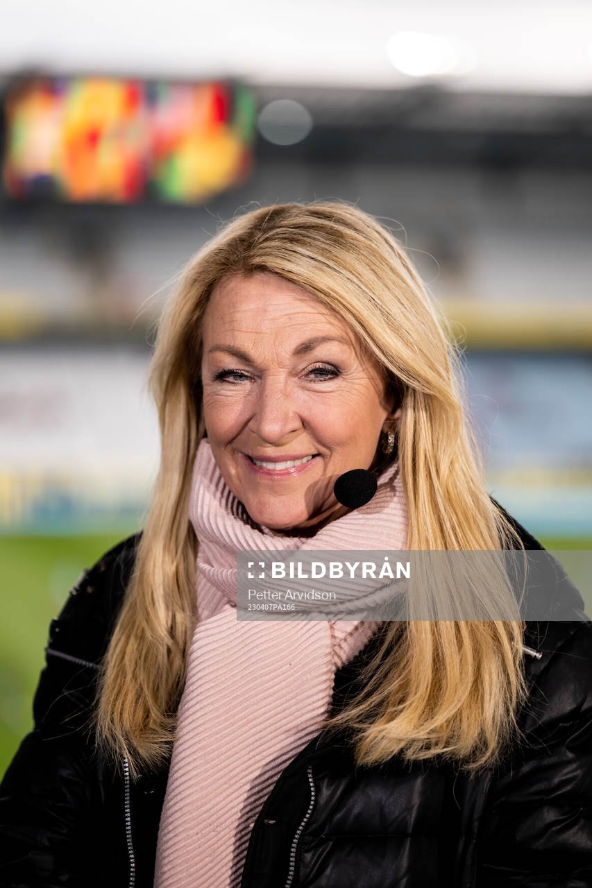 Swedish broadcaster SVT sports reporter Jane Björck