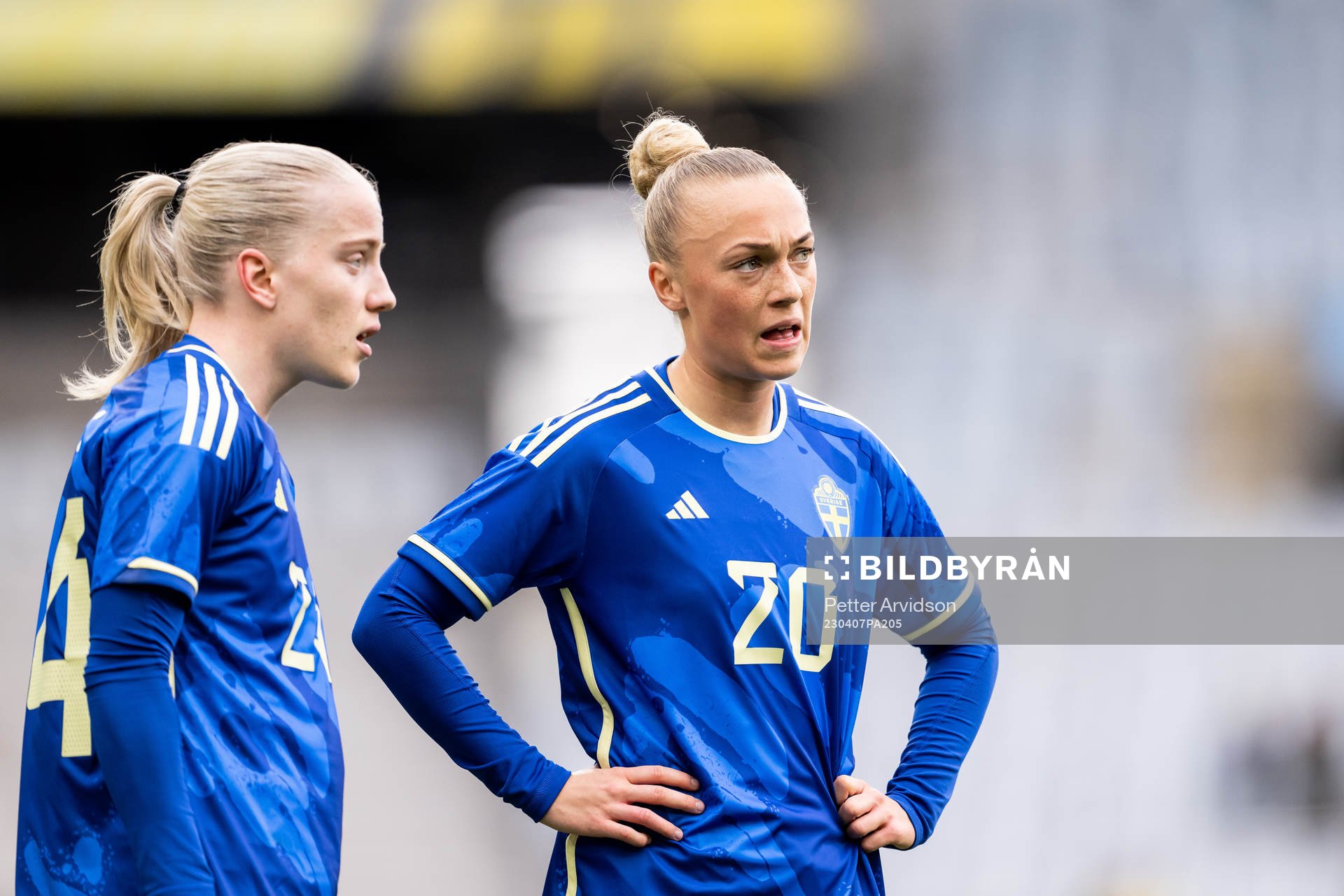 Anna Sandberg and Hanna Bennison of Sweden