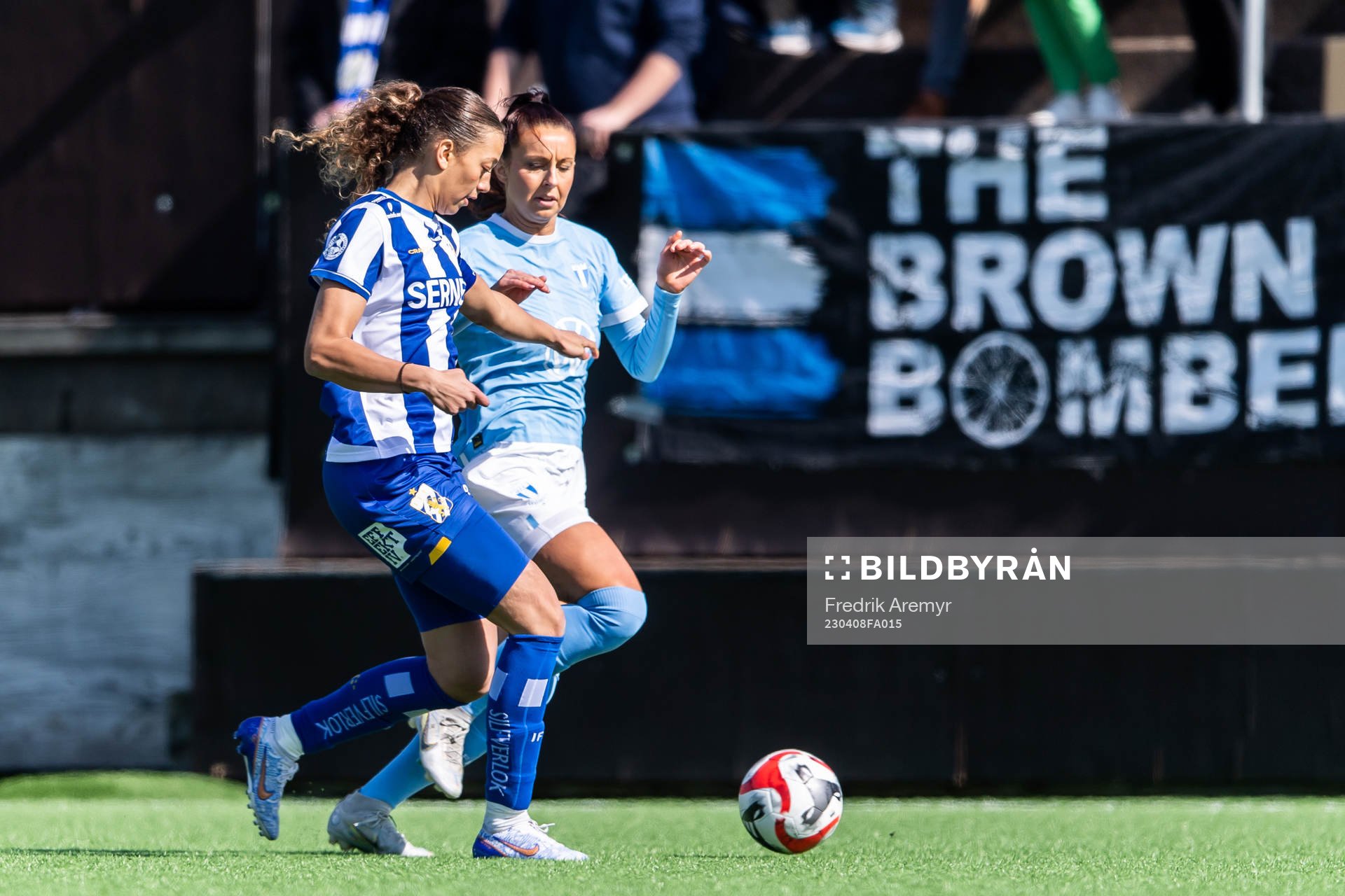 Malmö FFs Malin Gunnarsson och IFK Göteborgs Malva Larsson