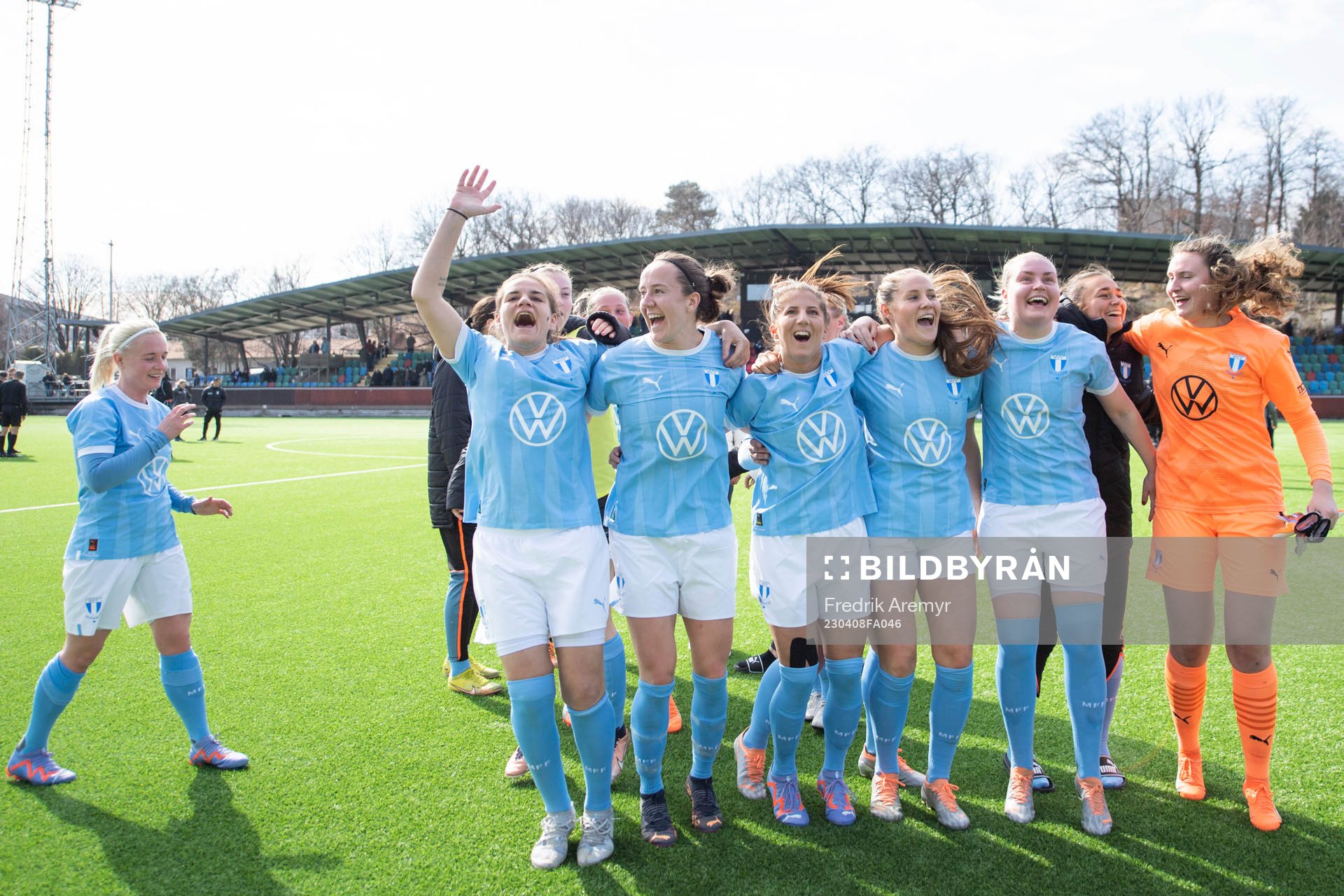 Malmö FFs spelare jublar